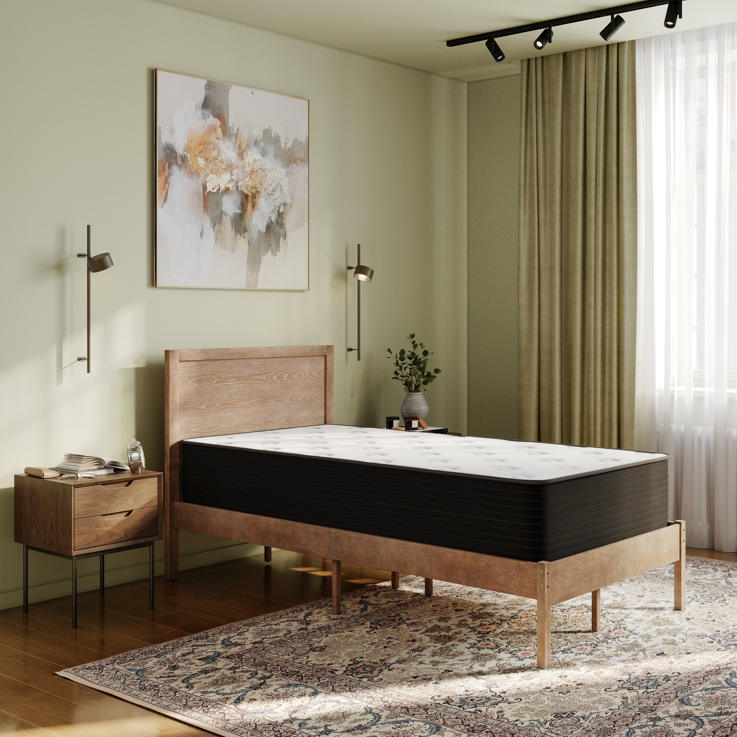 Dream Cooling Gel 12 Inch CertiPUR-US Certified Foam and Pocket Spring Hybrid Mattress, Mattress in a Box