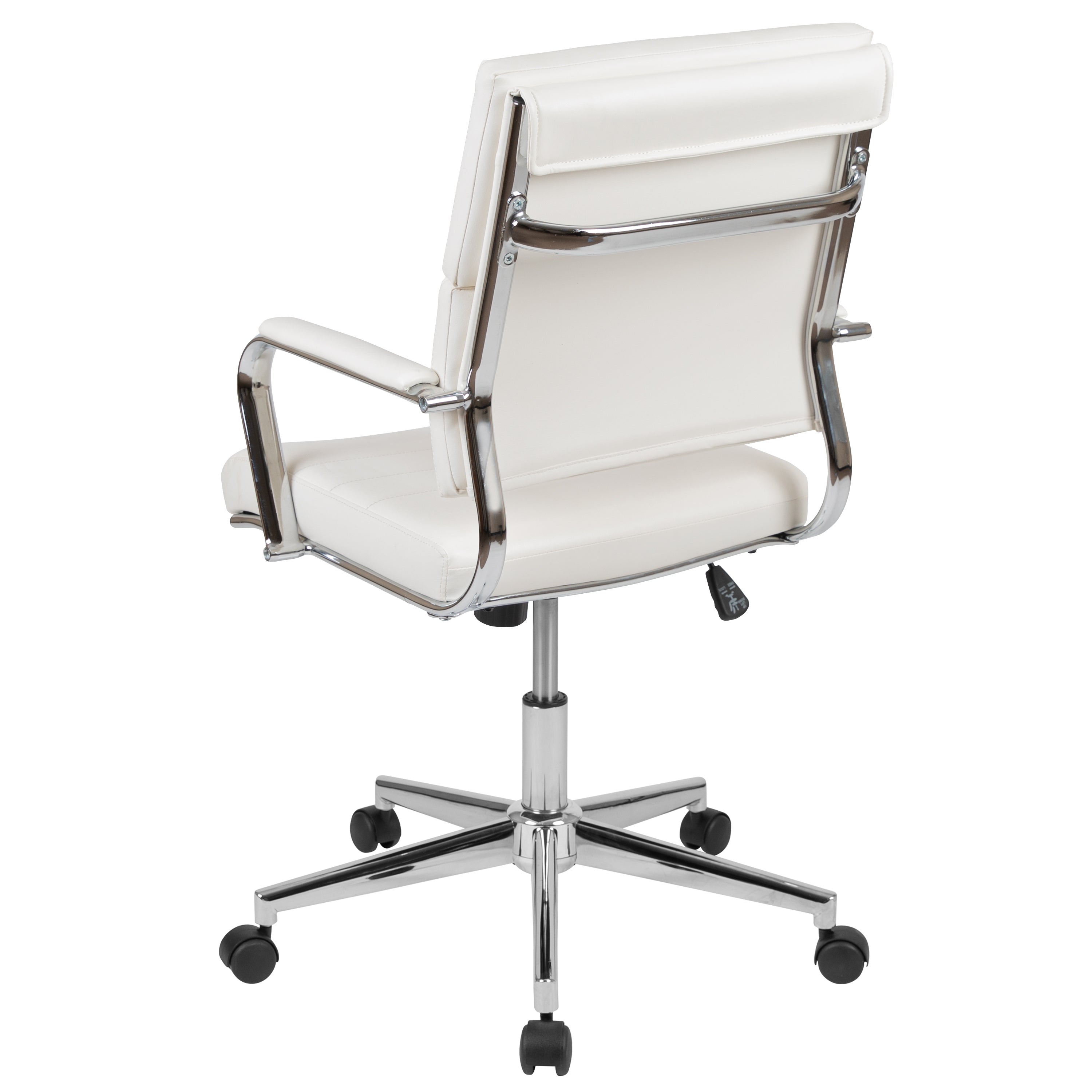 Mid-Back LeatherSoft Contemporary Panel Executive Swivel Office Chair