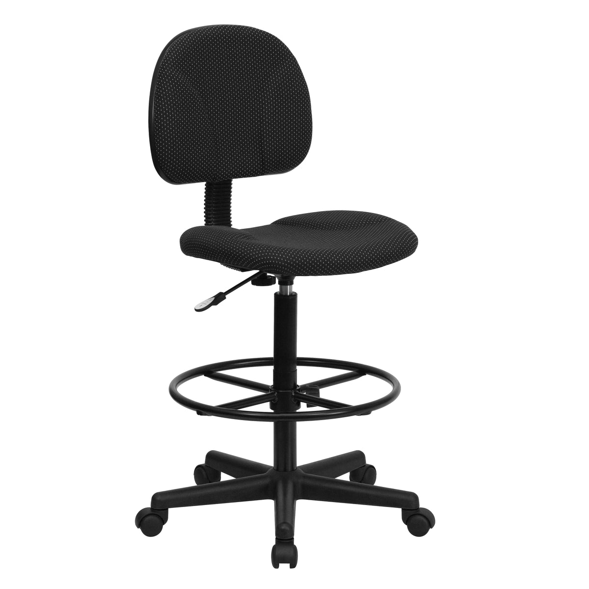Bruce Adjustable Height Drafting Chair with Adjustable Foot Ring