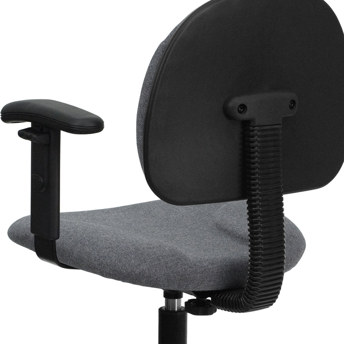 Fabric Drafting Chair with Adjustable Arms (Cylinders: 22.5''-27''H or 26''-30.5''H)