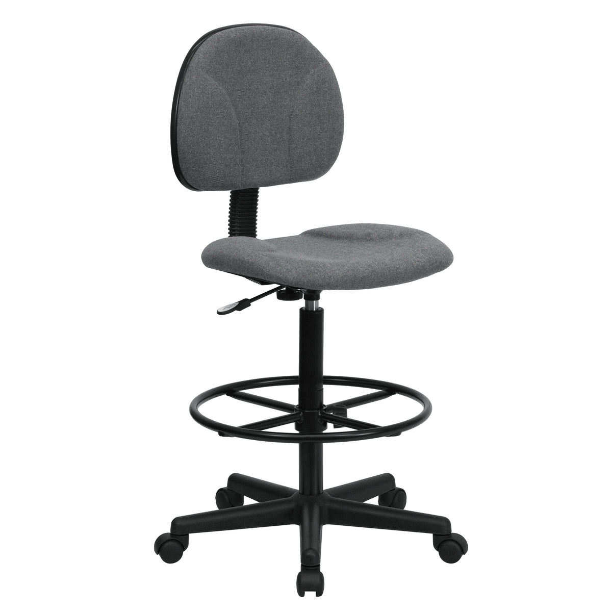 Bruce Adjustable Height Drafting Chair with Adjustable Foot Ring