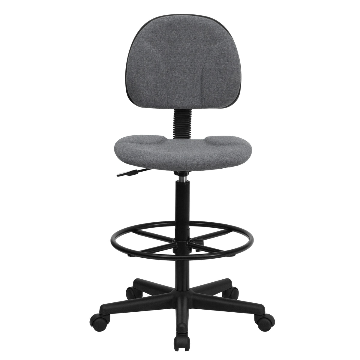 Bruce Adjustable Height Drafting Chair with Adjustable Foot Ring