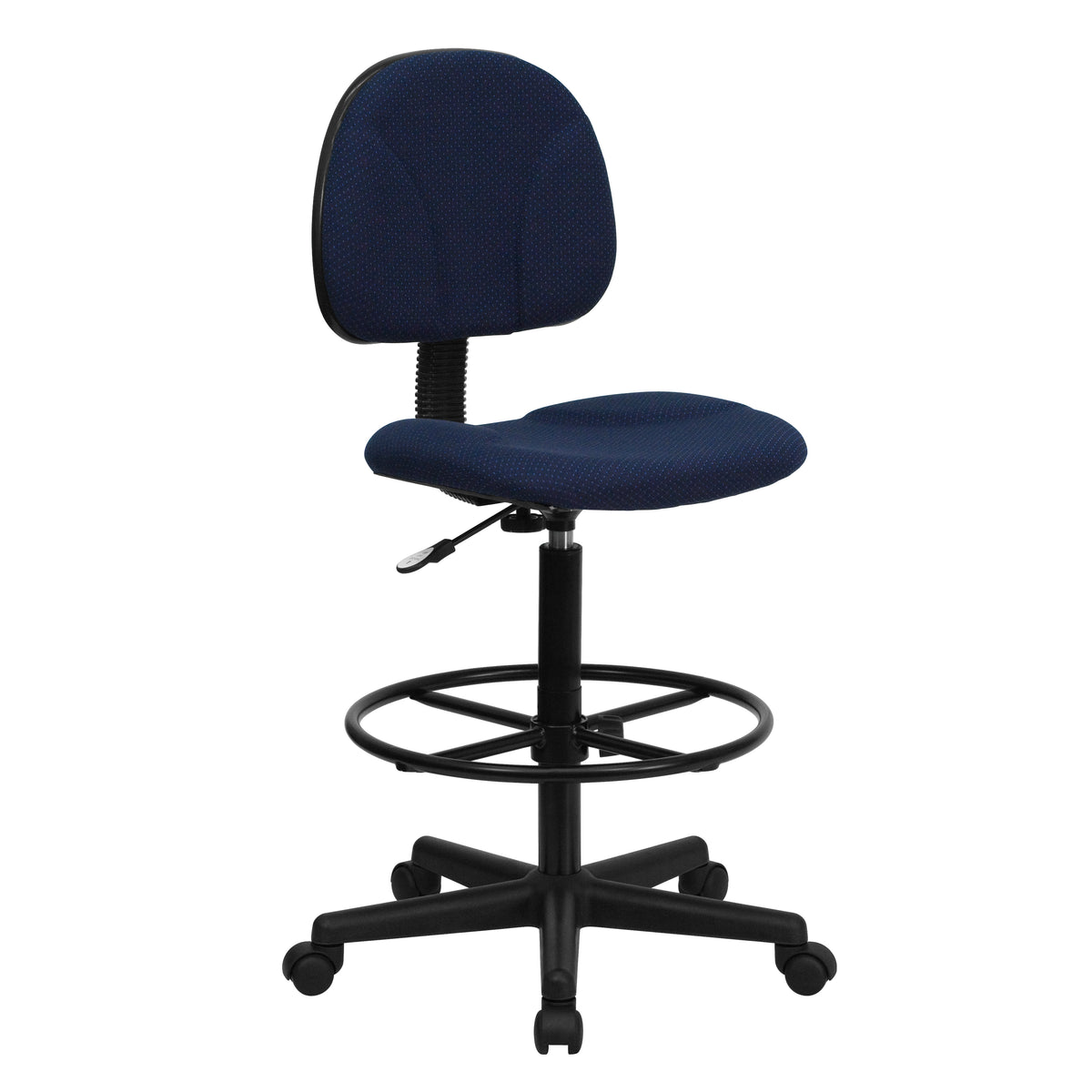 Bruce Adjustable Height Drafting Chair with Adjustable Foot Ring
