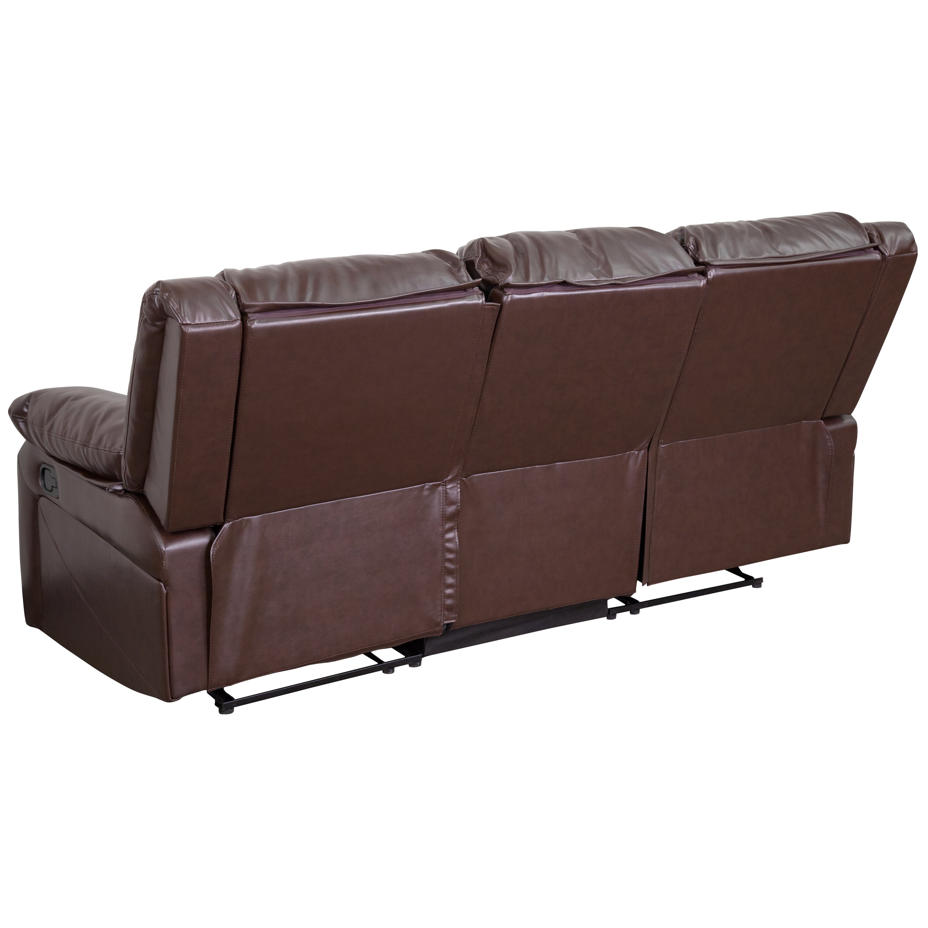 Harmony Series LeatherSoft Sofa with Two Built-In Recliners