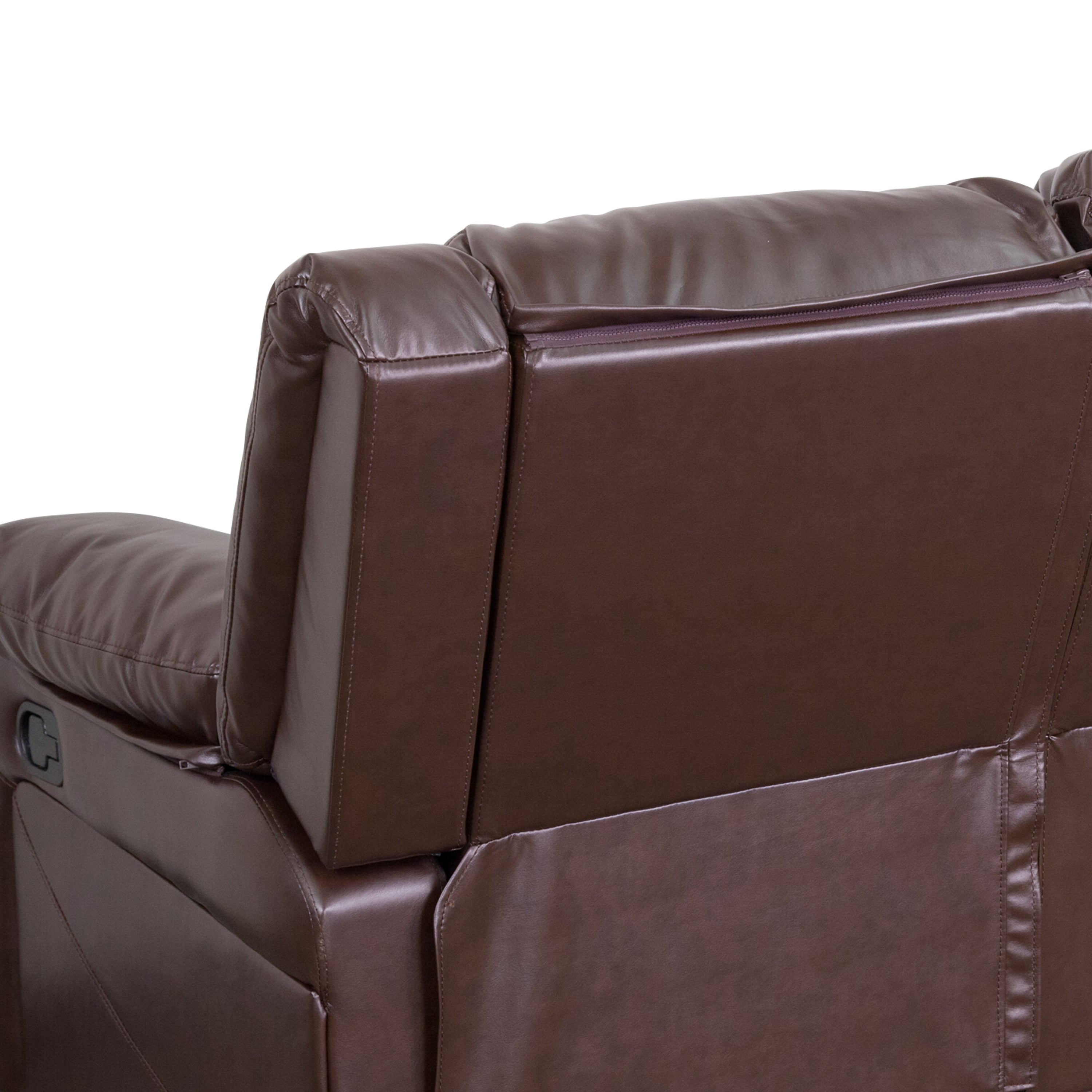 Harmony Series LeatherSoft Sofa with Two Built-In Recliners