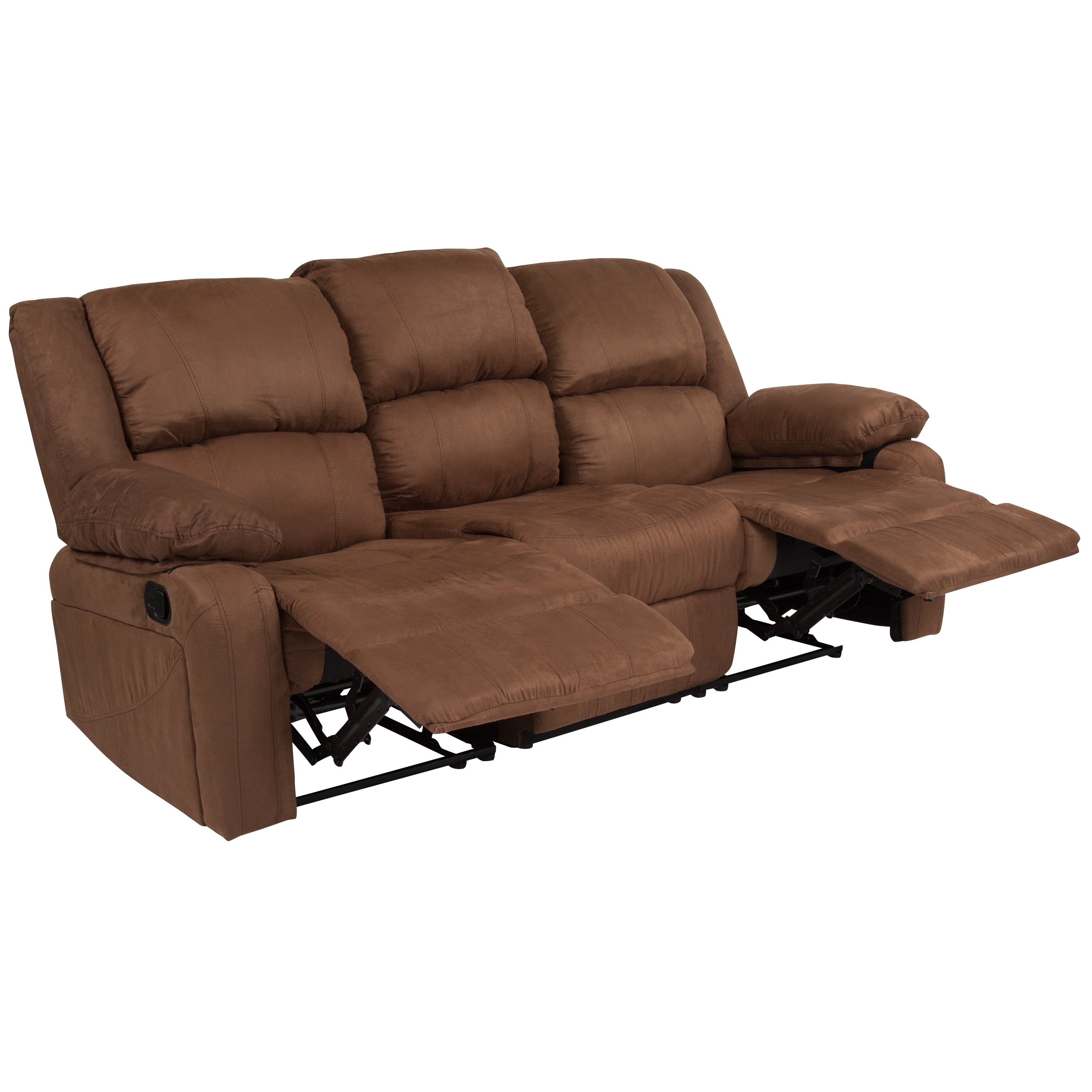 Harmony Series LeatherSoft Sofa with Two Built-In Recliners