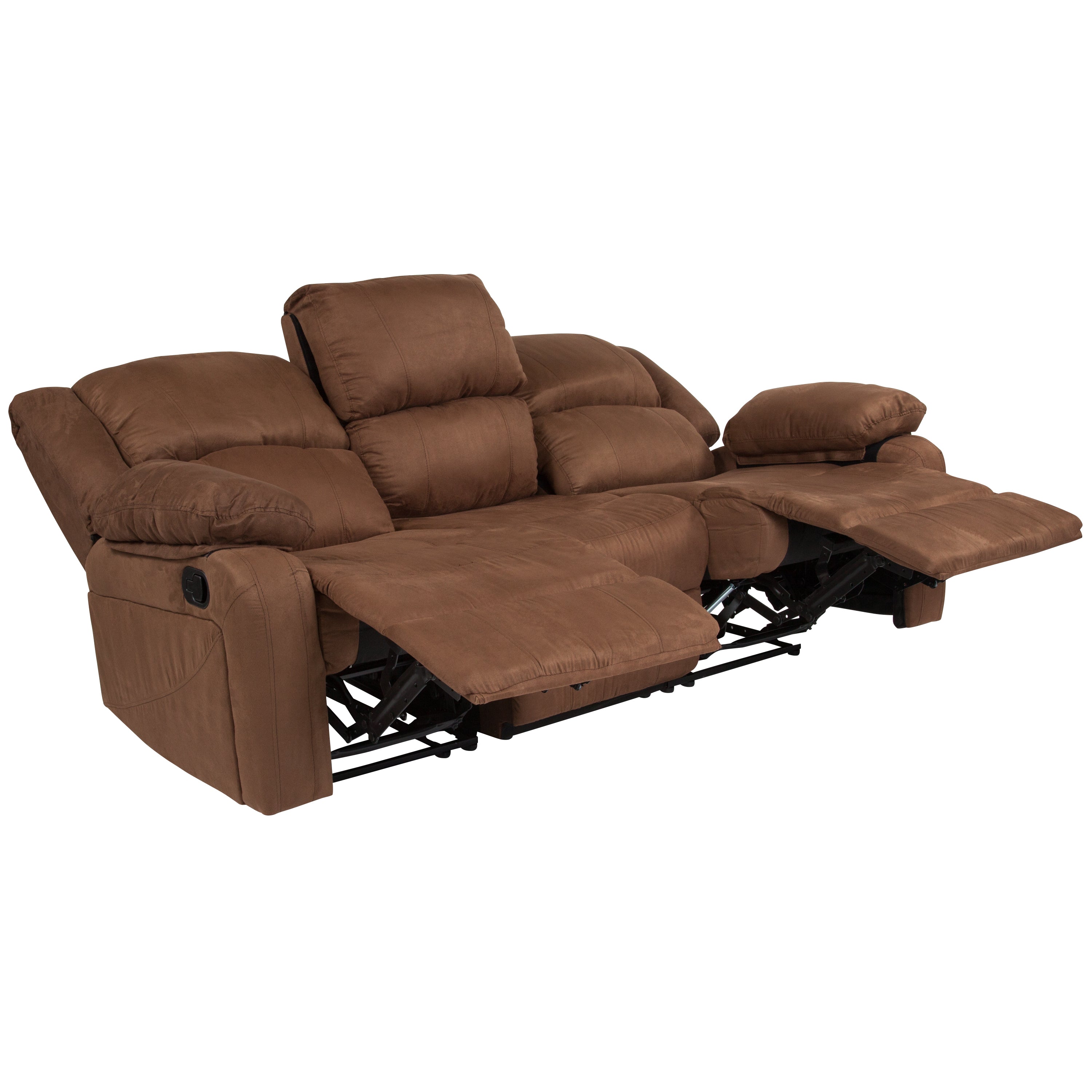 Harmony Series LeatherSoft Sofa with Two Built-In Recliners