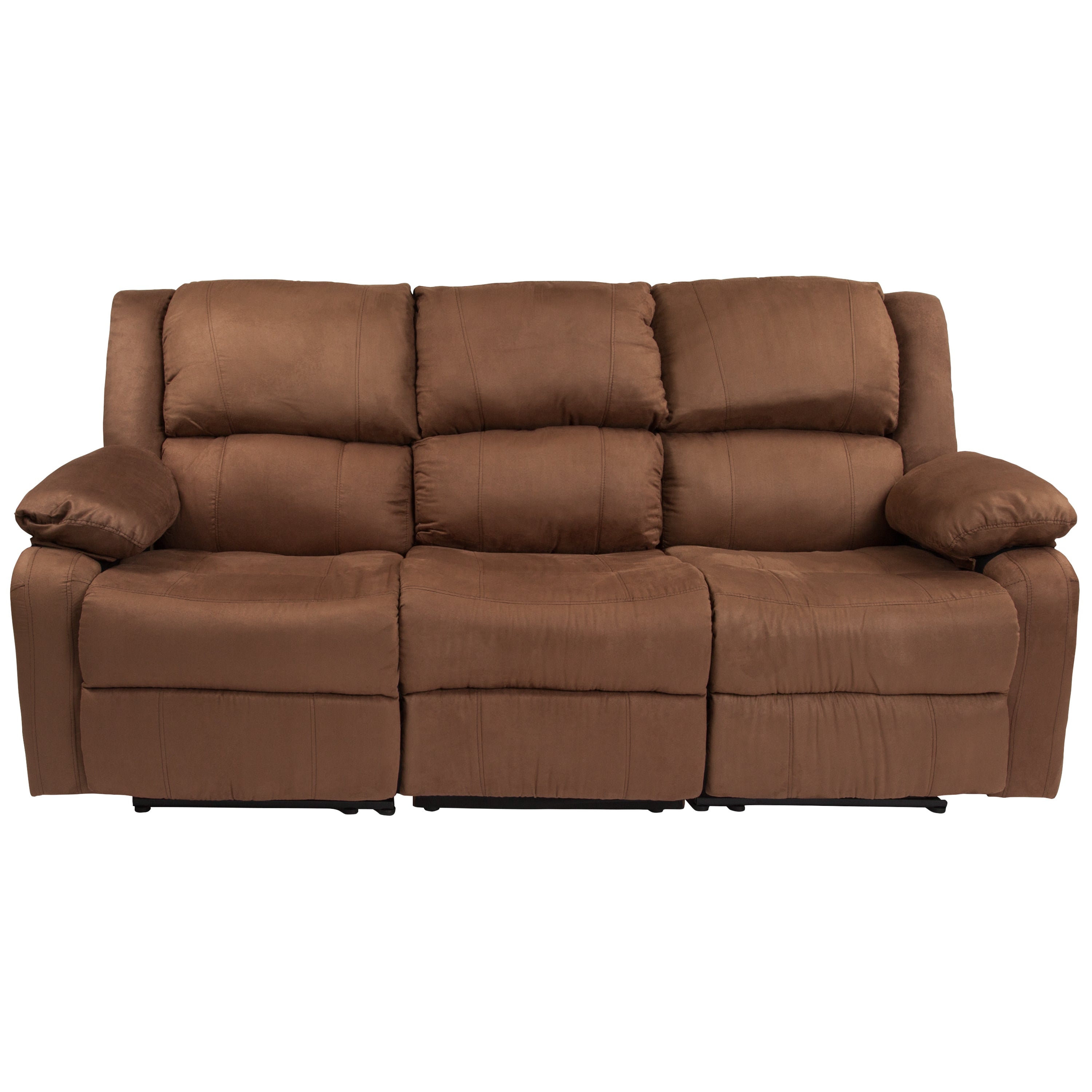 Harmony Series LeatherSoft Sofa with Two Built-In Recliners