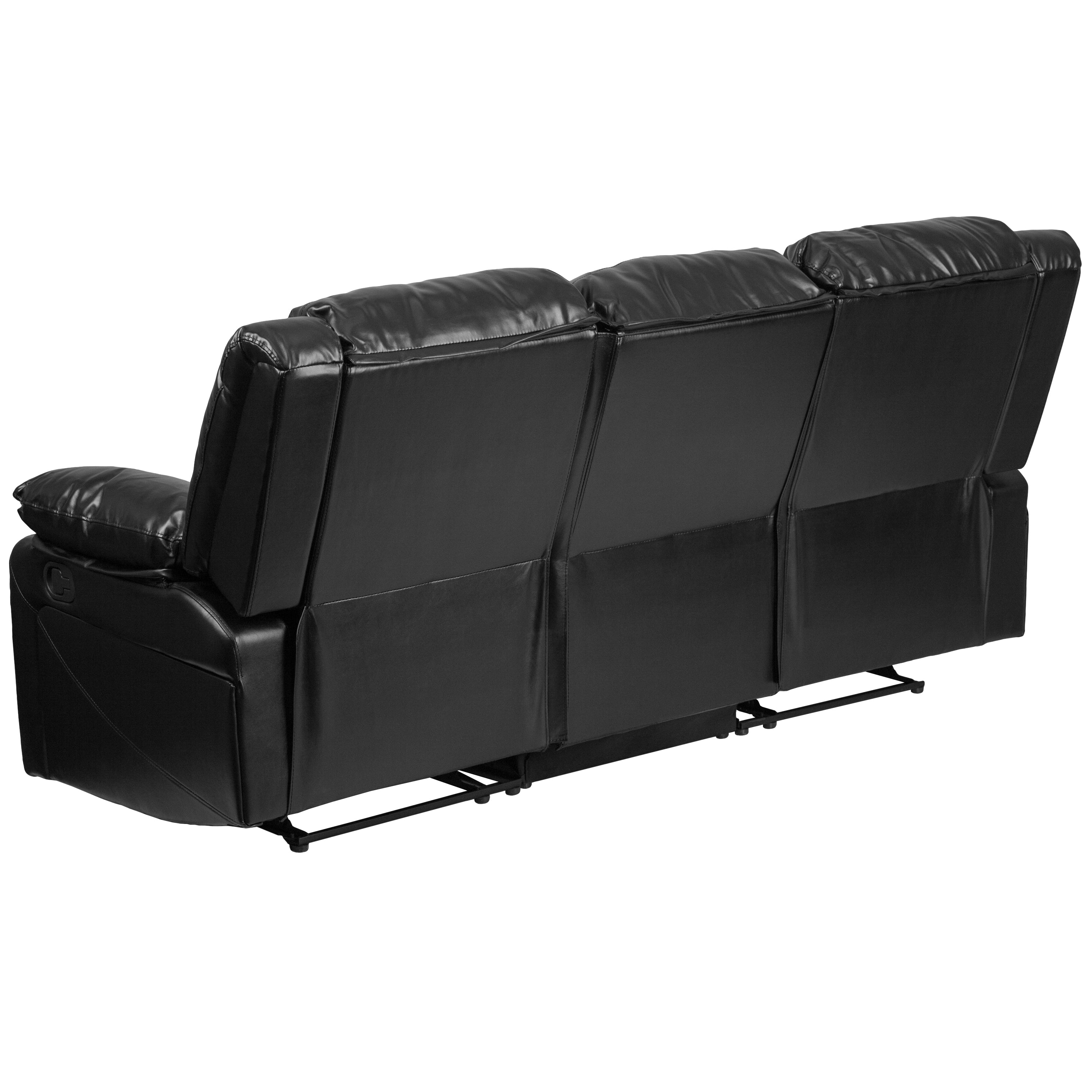 Harmony Series LeatherSoft Sofa with Two Built-In Recliners