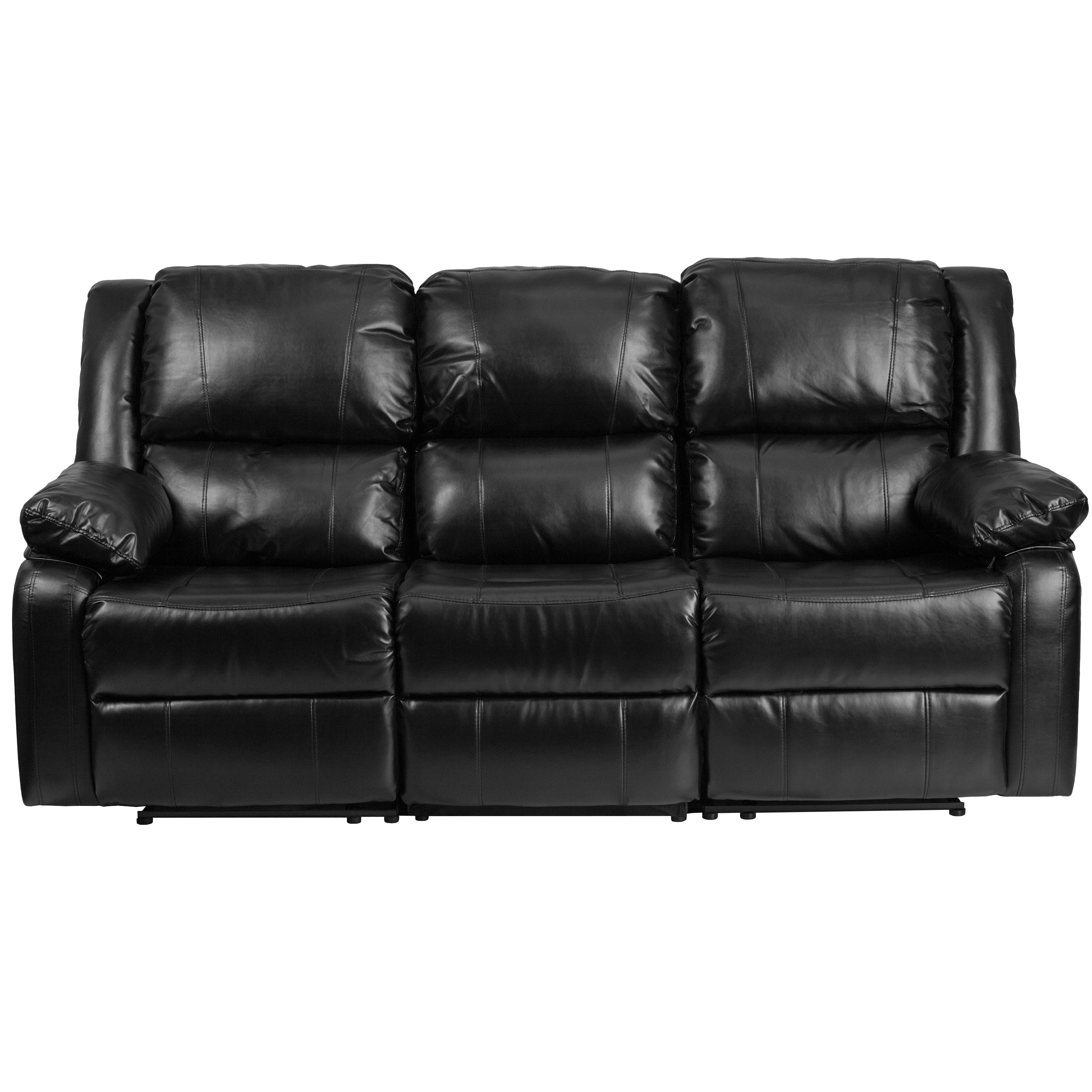 Harmony Series LeatherSoft Sofa with Two Built-In Recliners