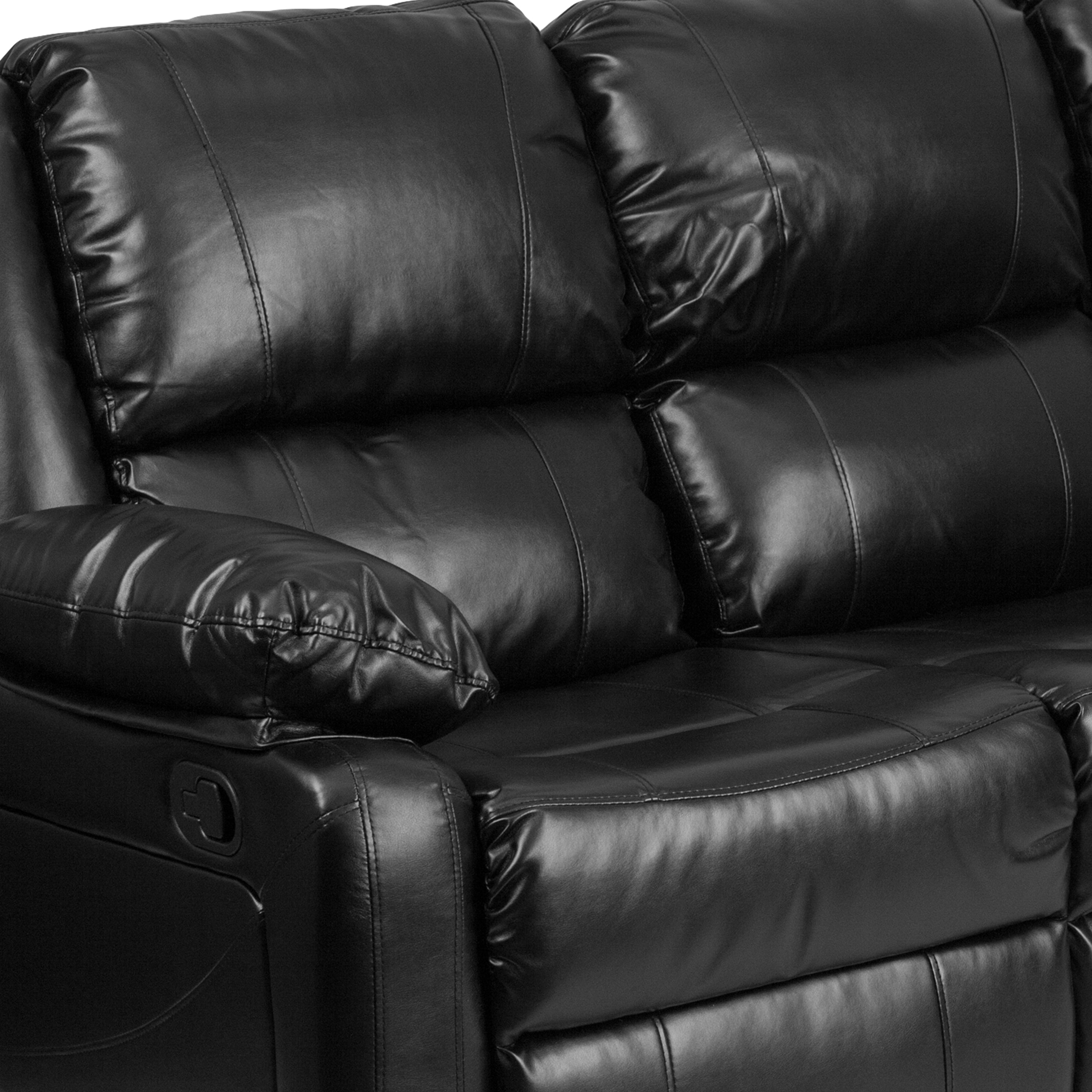 Harmony Series LeatherSoft Sofa with Two Built-In Recliners