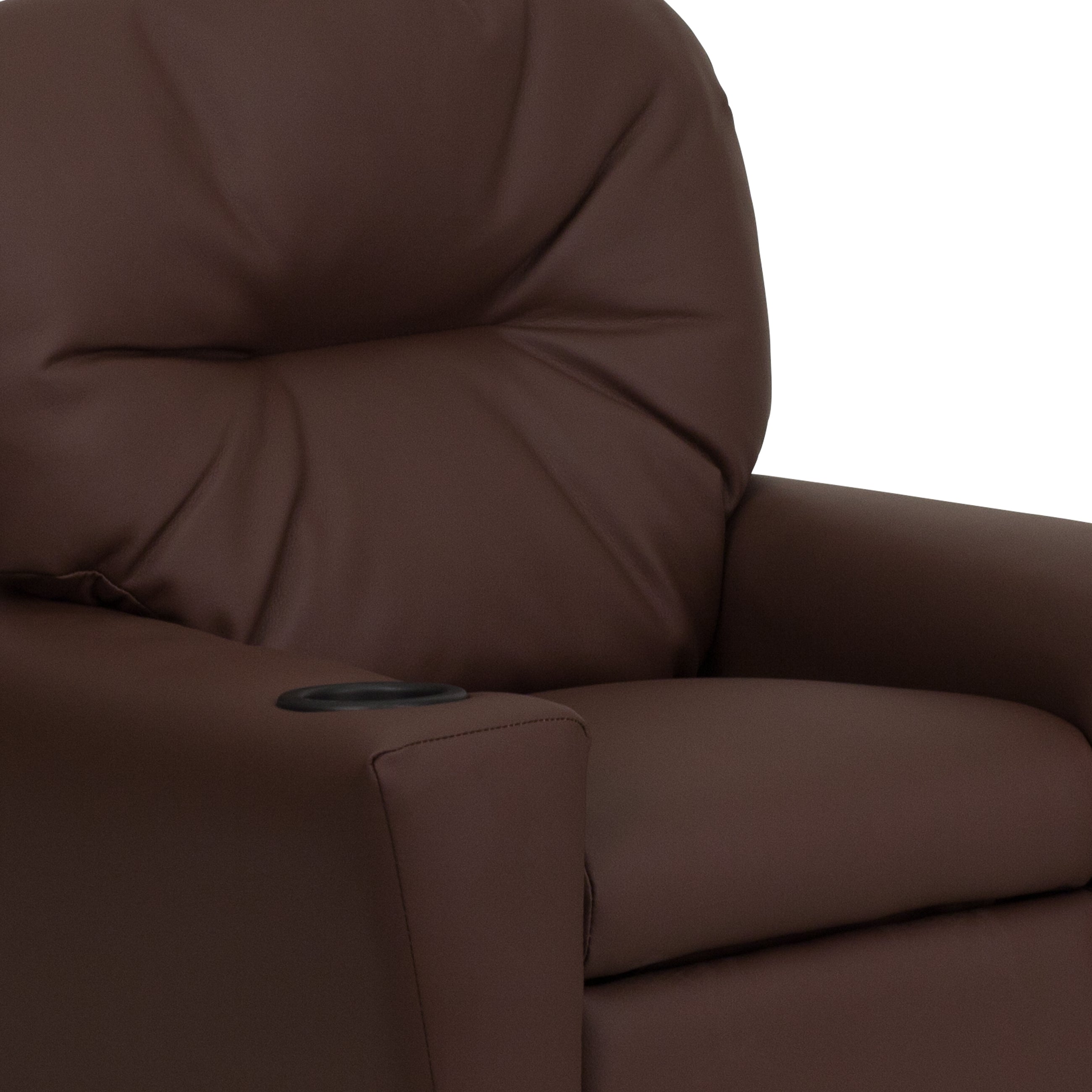 Contemporary Kids Recliner with Cup Holder