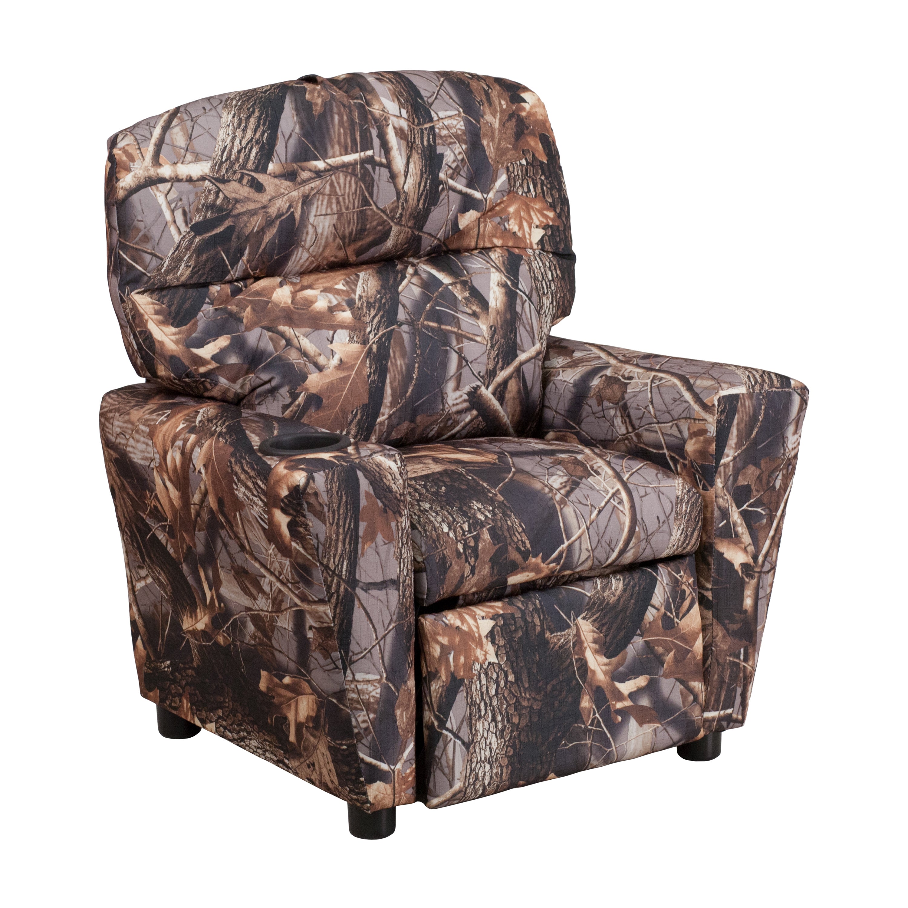 Contemporary Kids Recliner with Cup Holder