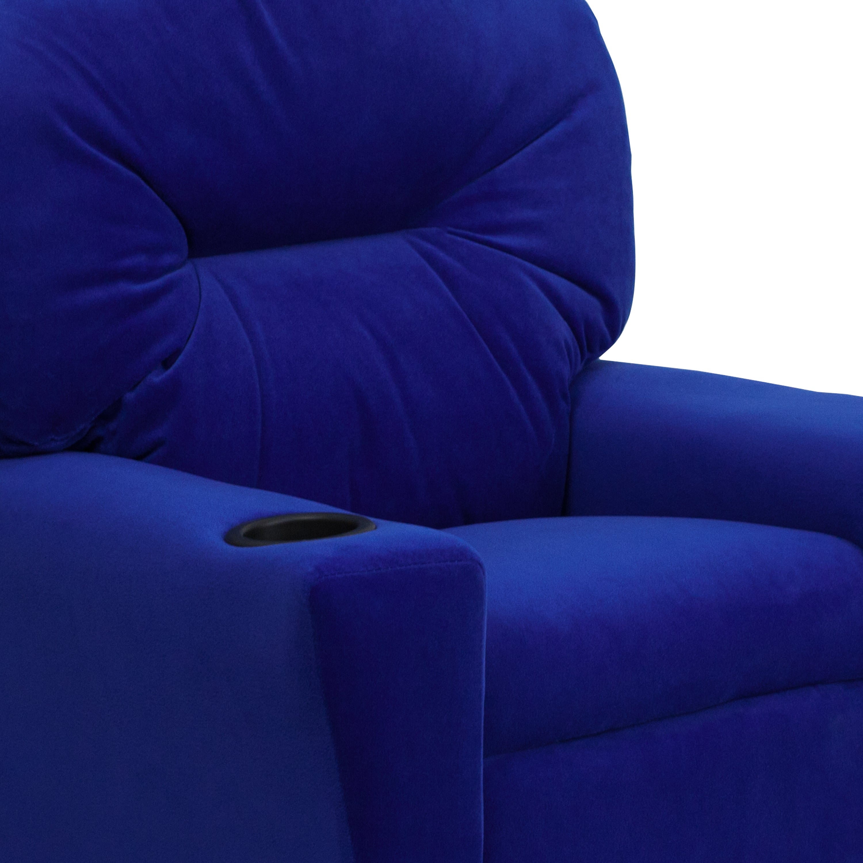 Contemporary Kids Recliner with Cup Holder