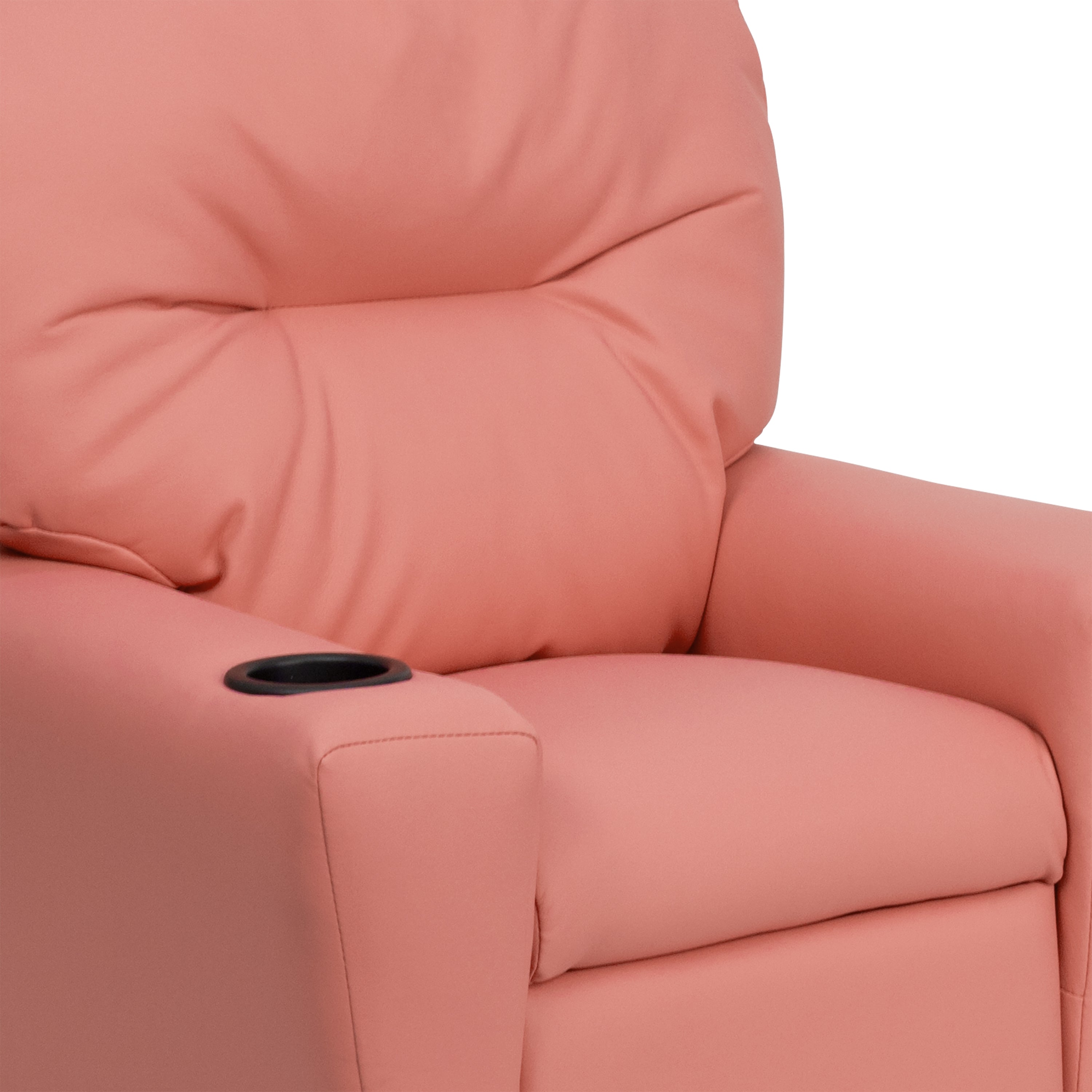 Contemporary Kids Recliner with Cup Holder