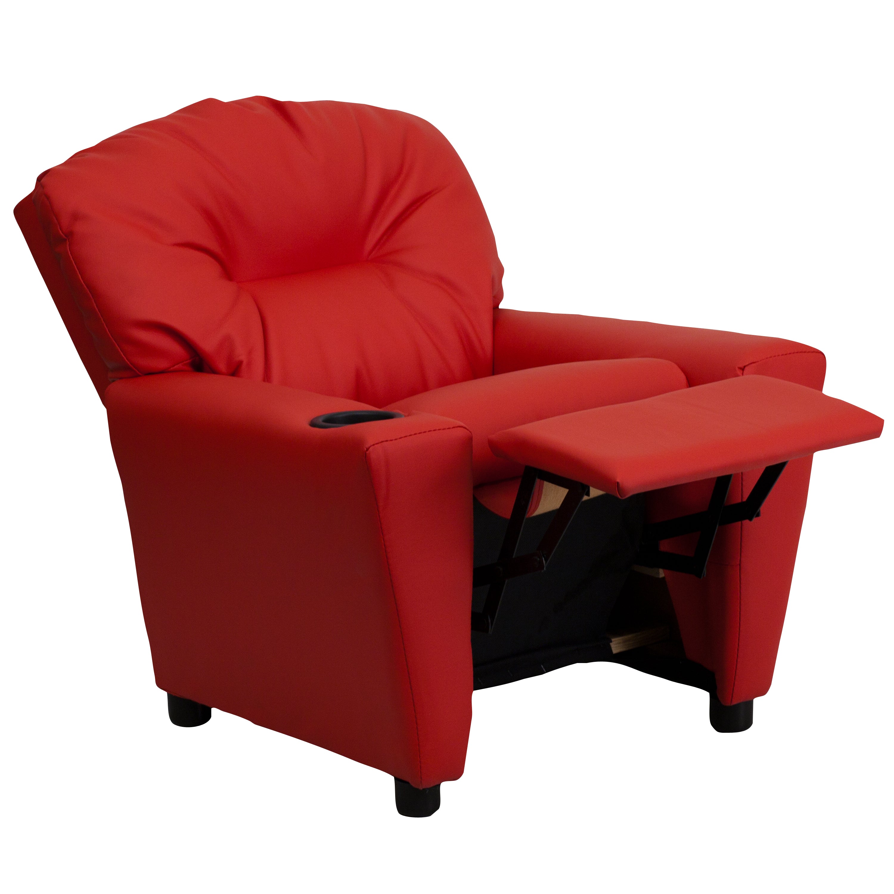 Contemporary Kids Recliner with Cup Holder