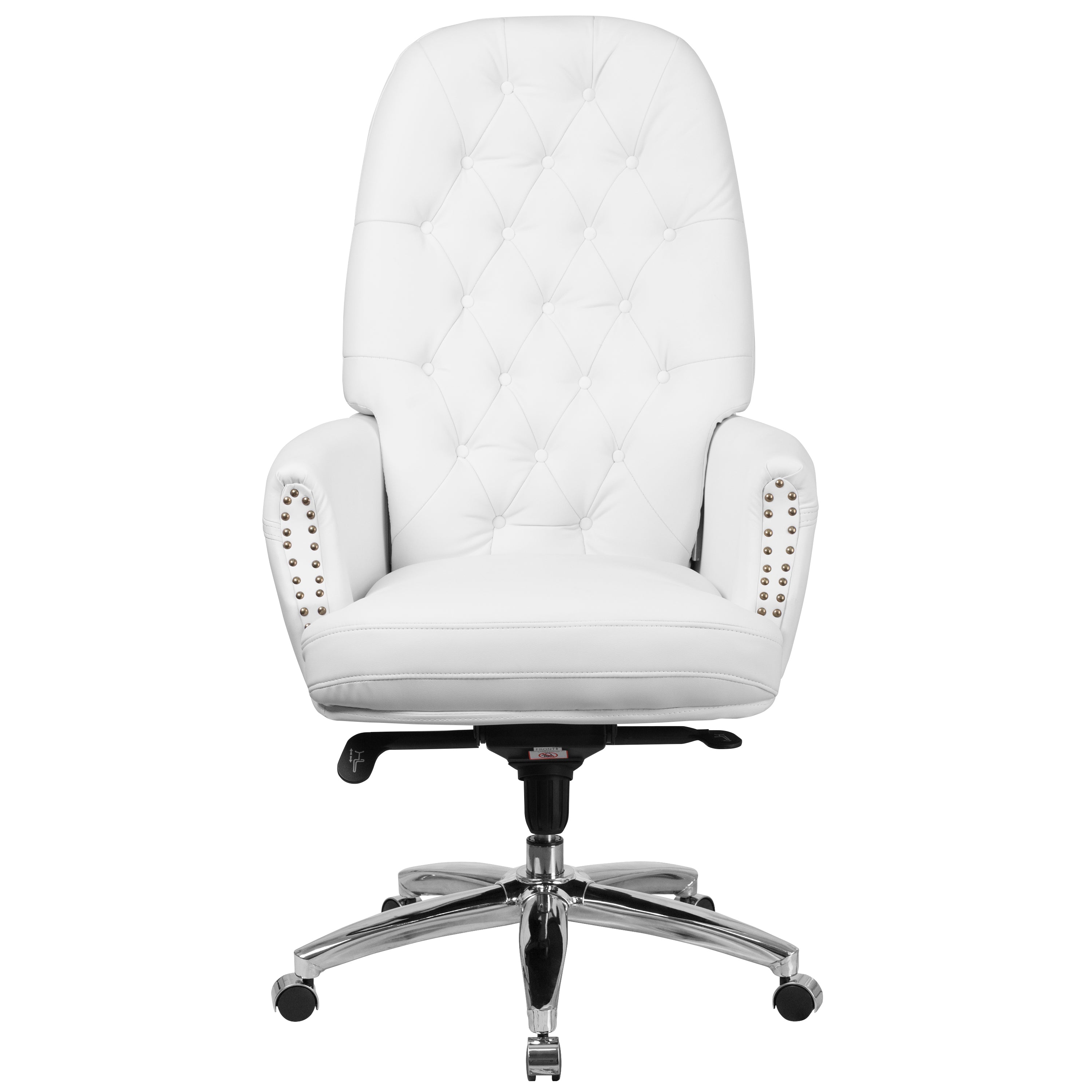 High Back Traditional Tufted LeatherSoft Multifunction Executive Swivel Ergonomic Office Chair with Arms