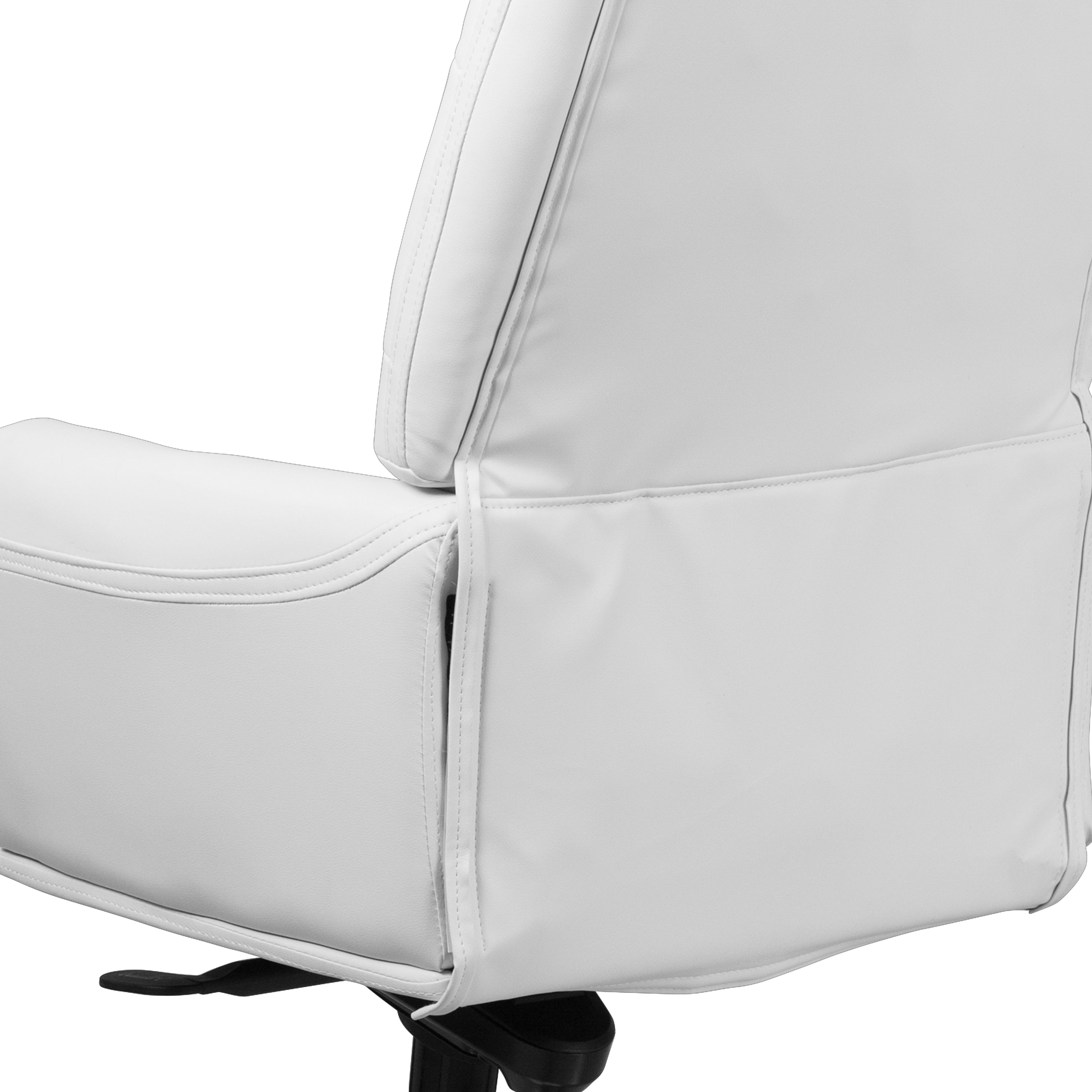 High Back Traditional Tufted LeatherSoft Multifunction Executive Swivel Ergonomic Office Chair with Arms