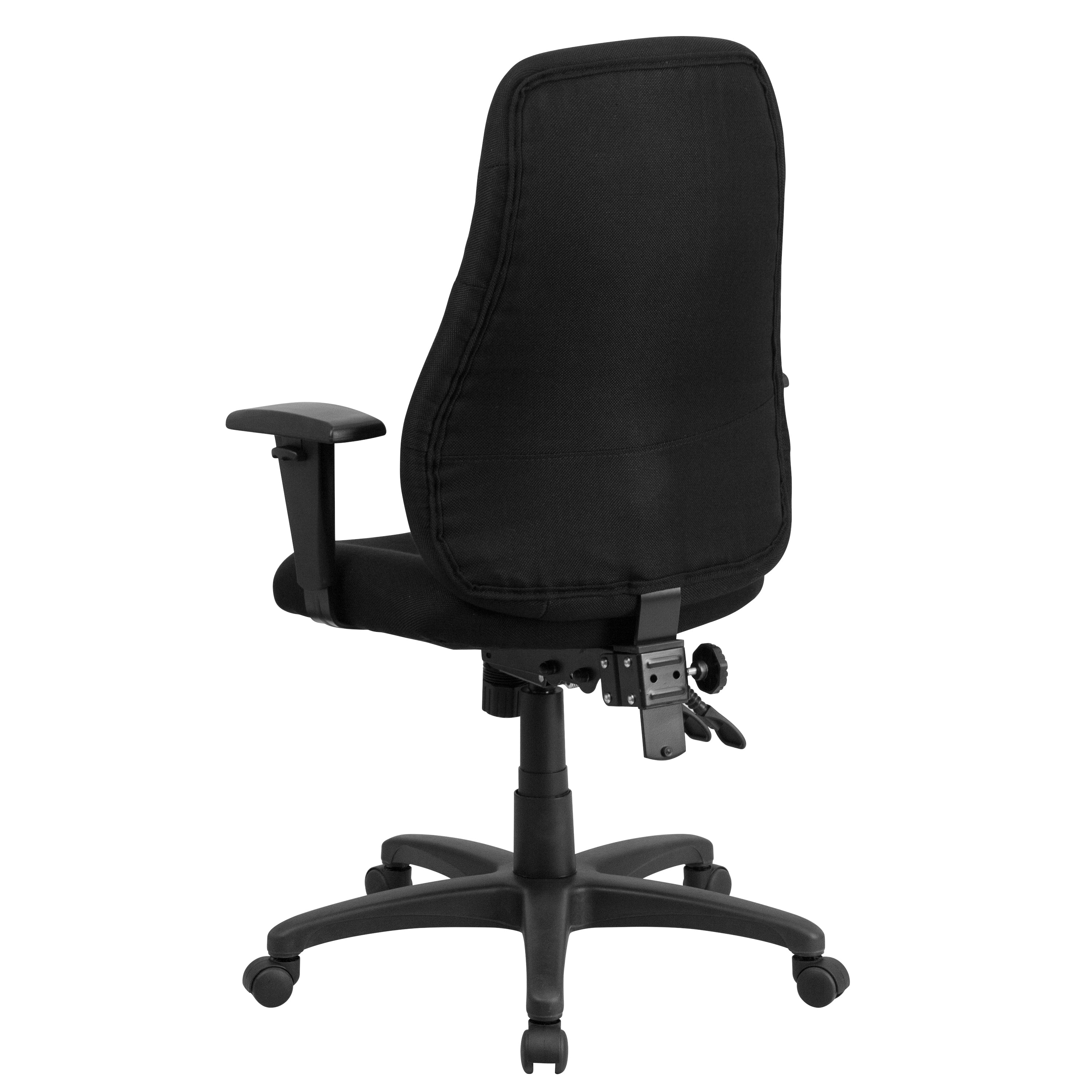 High Back Fabric Multifunction Swivel Ergonomic Task Office Chair with Adjustable Arms