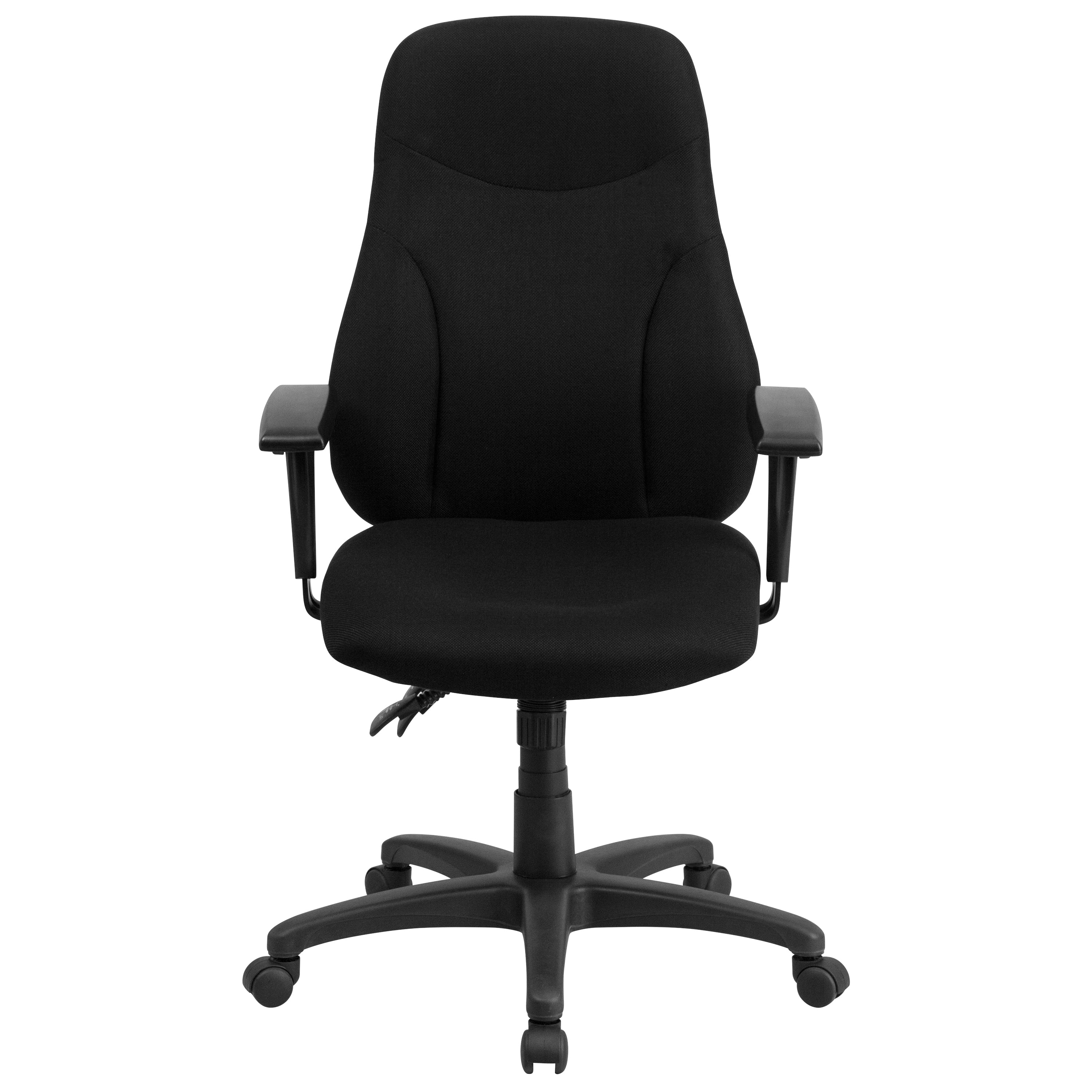 High Back Fabric Multifunction Swivel Ergonomic Task Office Chair with Adjustable Arms