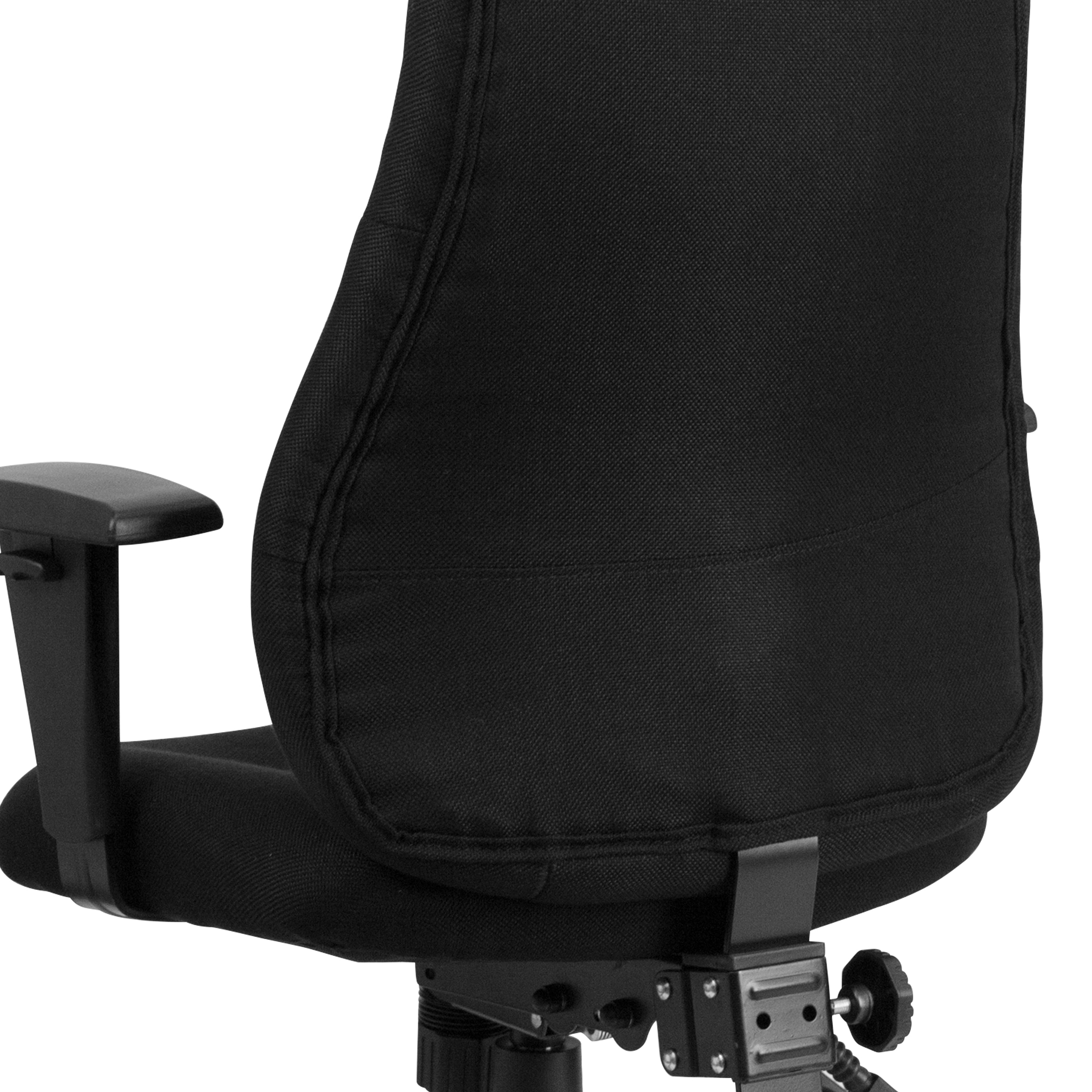 High Back Fabric Multifunction Swivel Ergonomic Task Office Chair with Adjustable Arms