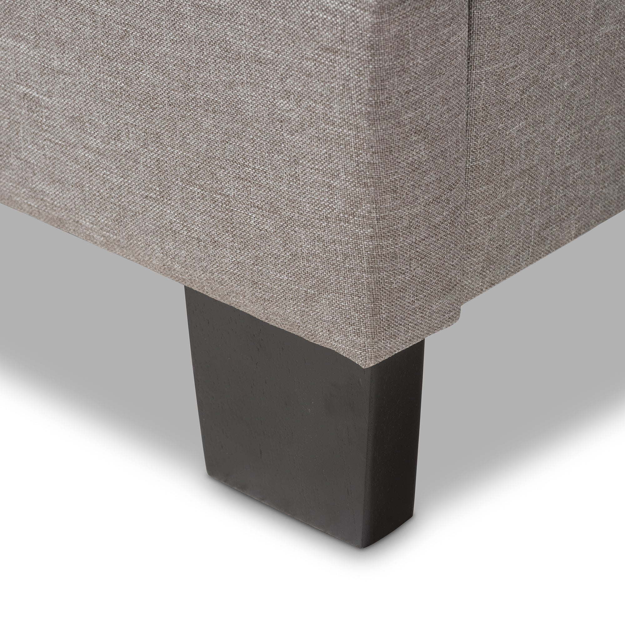 Emerson Modern and Contemporary Light Fabric Upholstered Bed