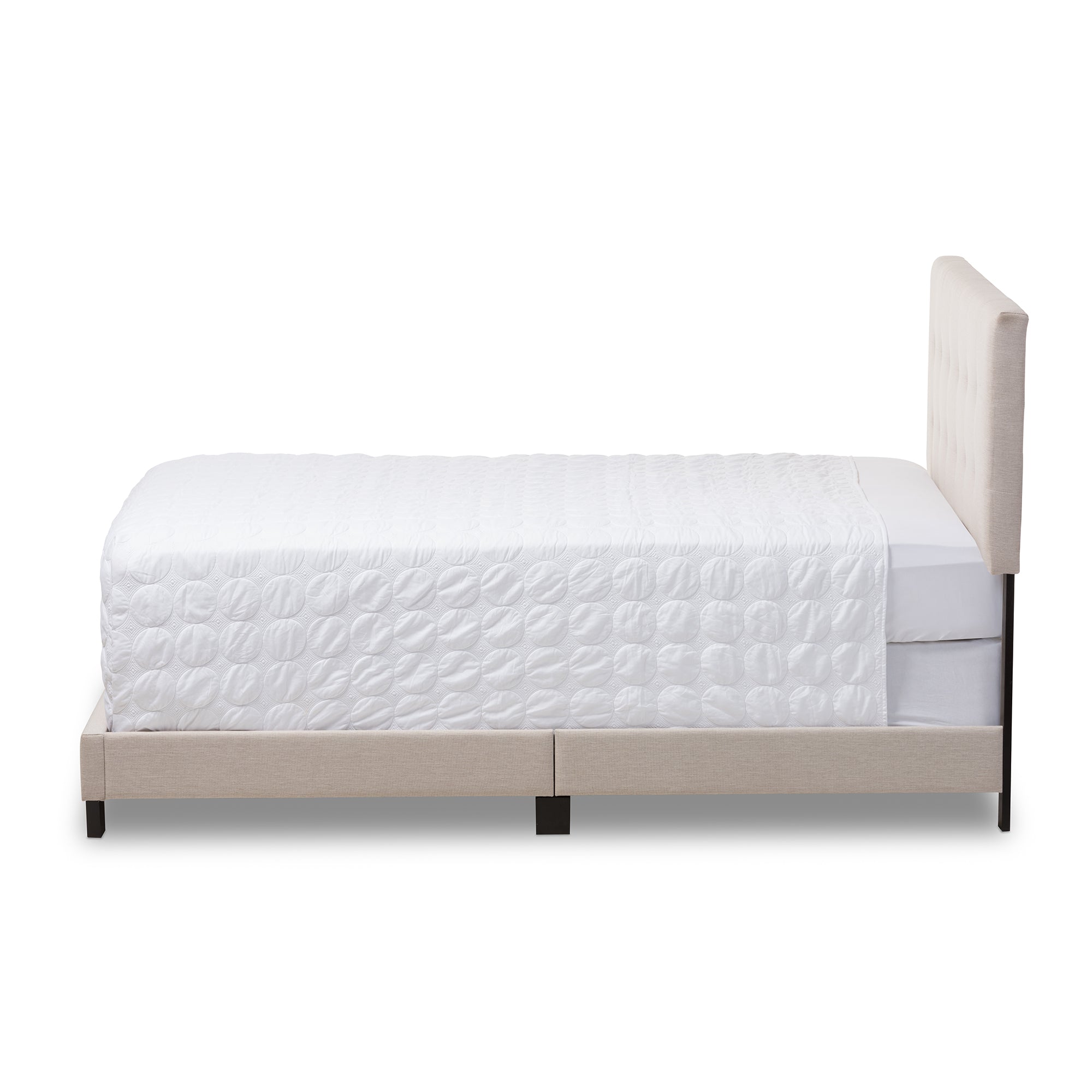 Brookfield Modern and Contemporary Fabric Upholstered Grid-tufting Bed