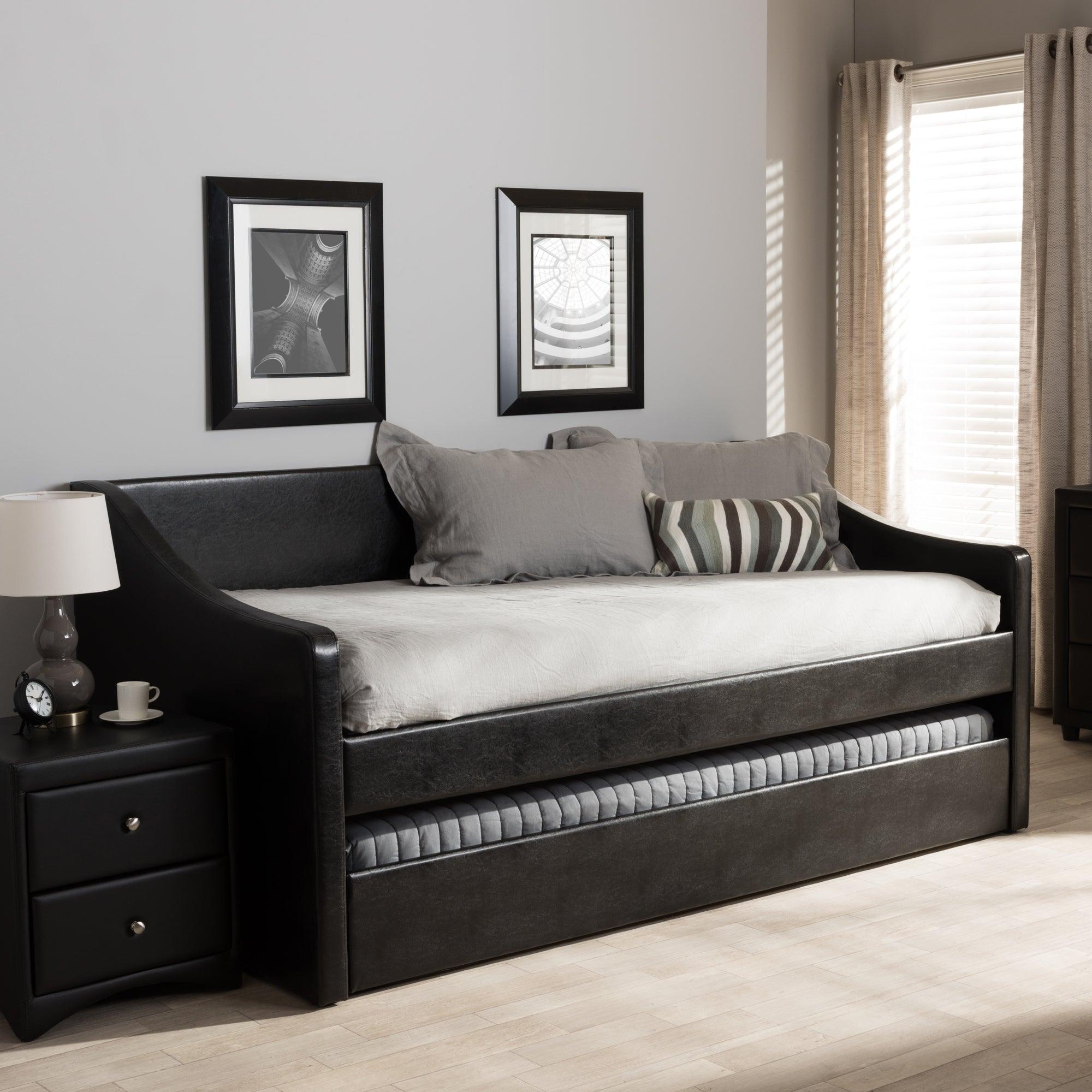Barnstorm Modern and Contemporary Faux Leather Upholstered Daybed