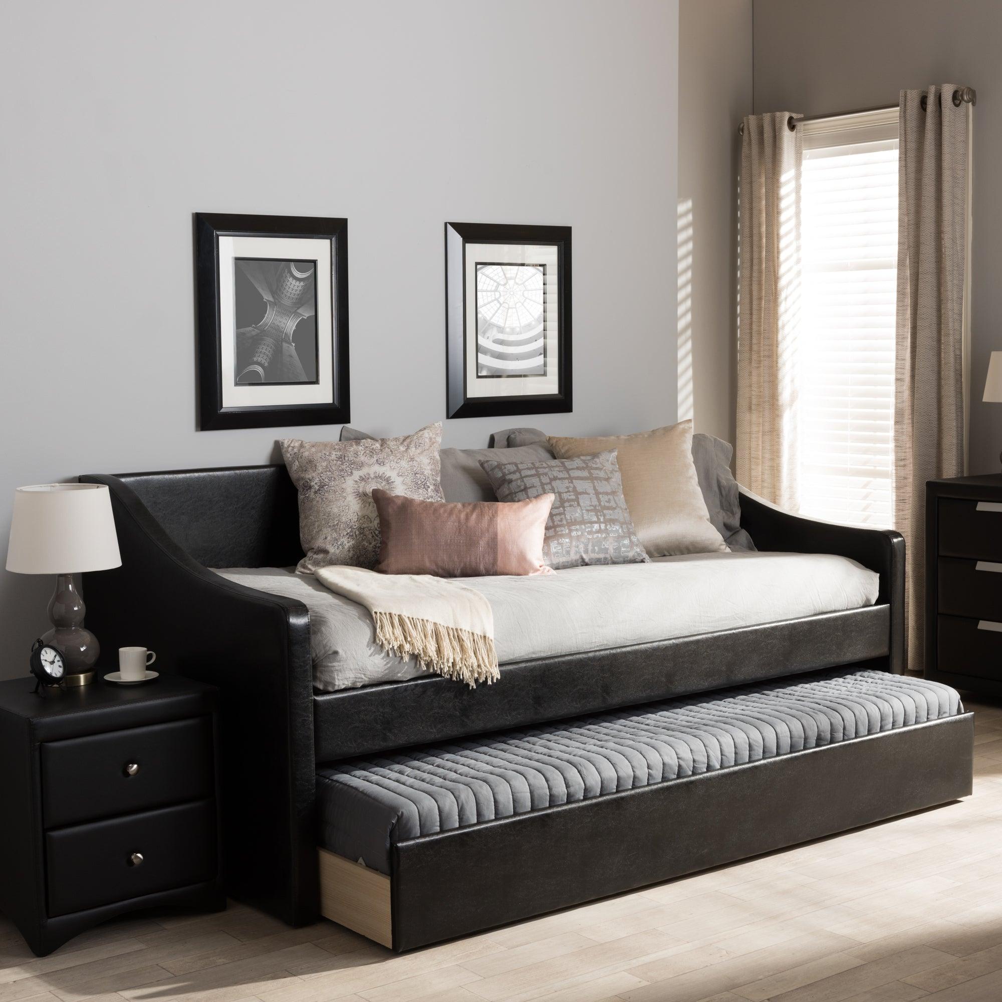 Barnstorm Modern and Contemporary Faux Leather Upholstered Daybed