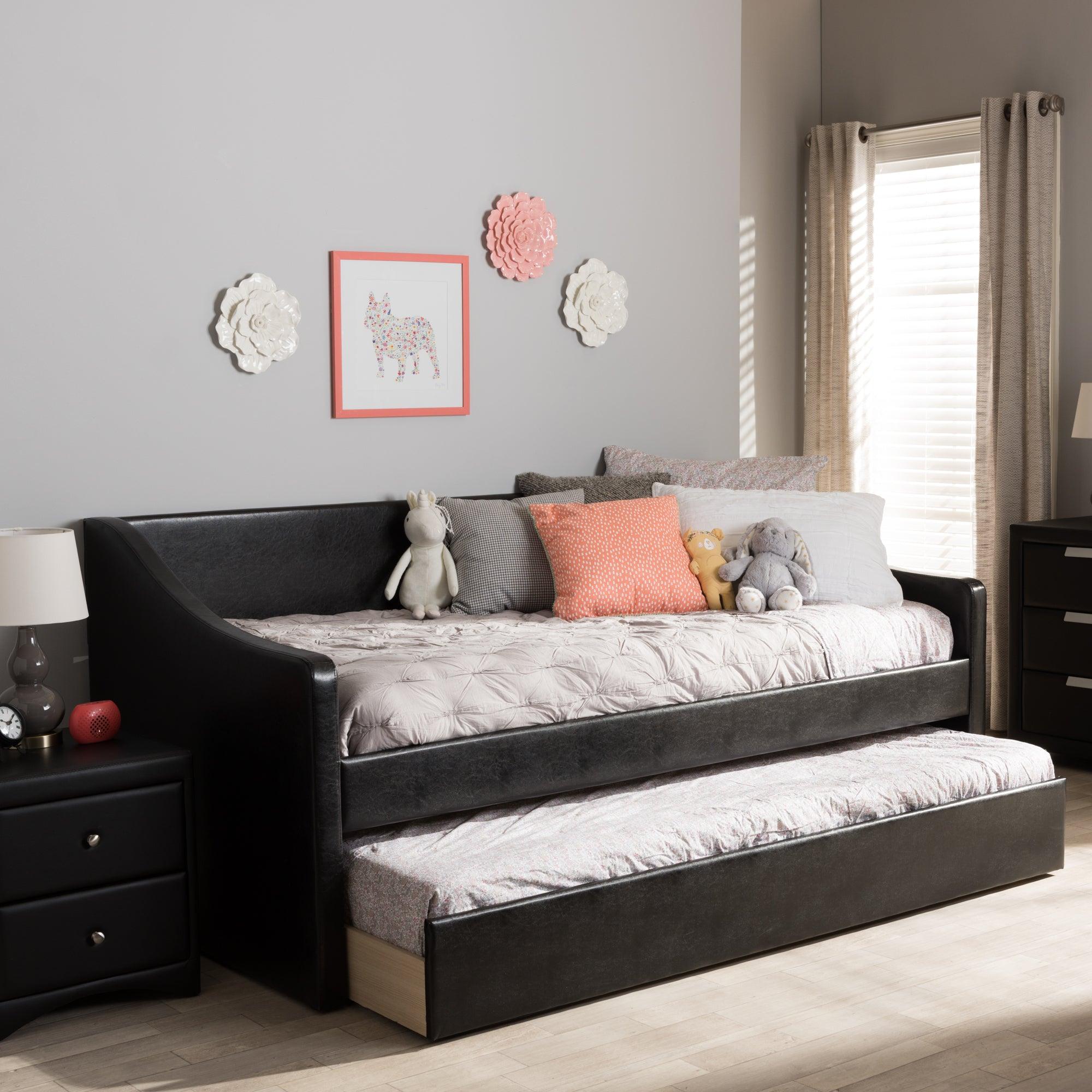 Barnstorm Modern and Contemporary Faux Leather Upholstered Daybed
