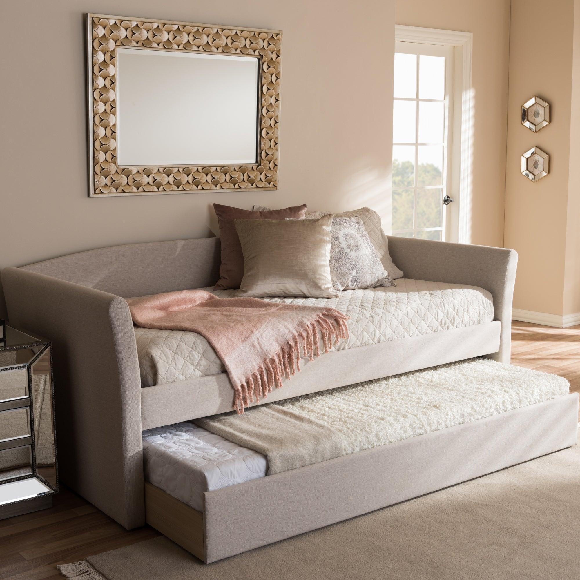 Camino Modern and Contemporary Fabric Upholstered Daybed