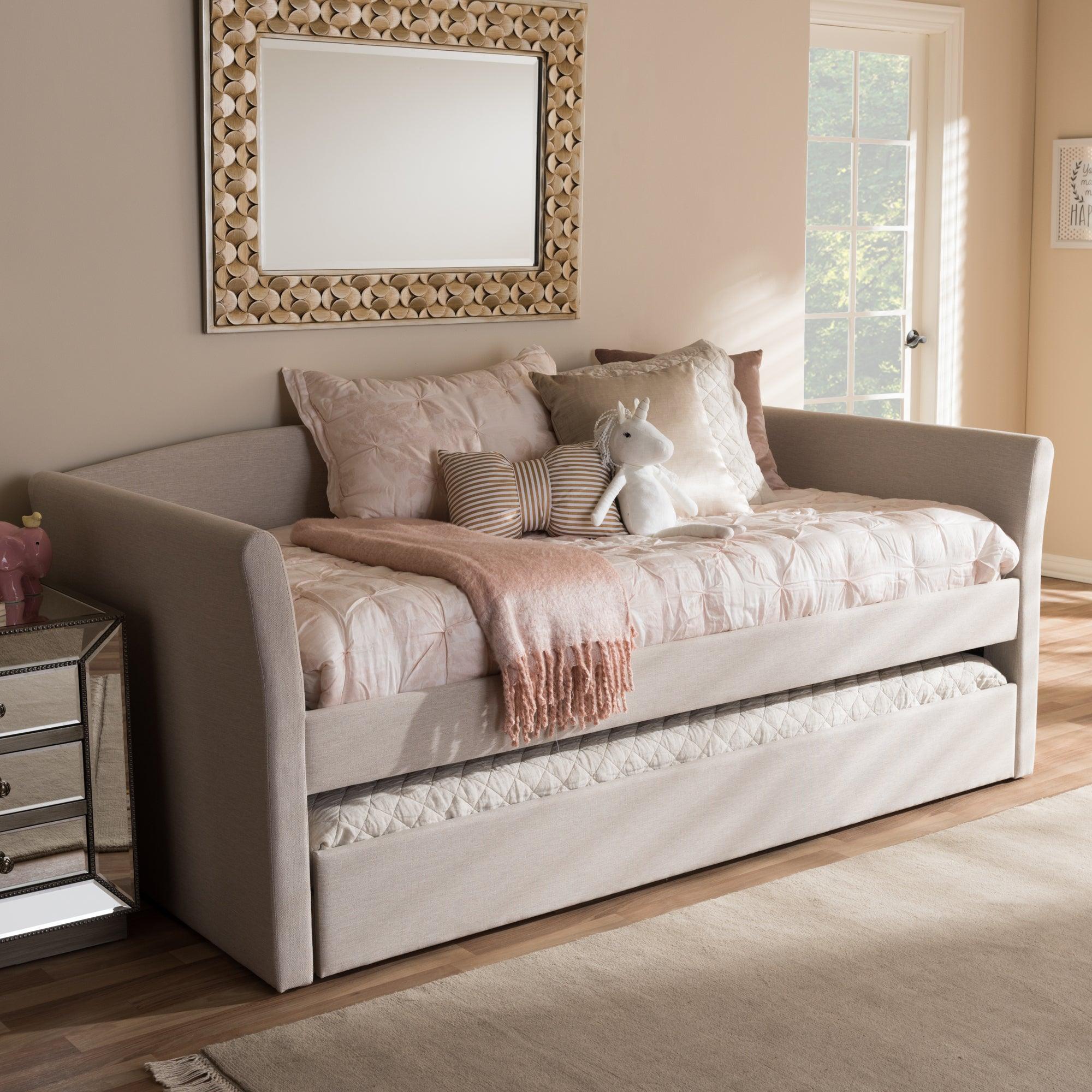 Camino Modern and Contemporary Fabric Upholstered Daybed