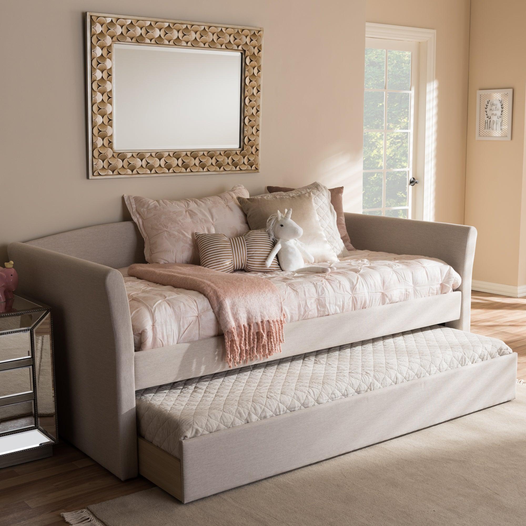 Camino Modern and Contemporary Fabric Upholstered Daybed