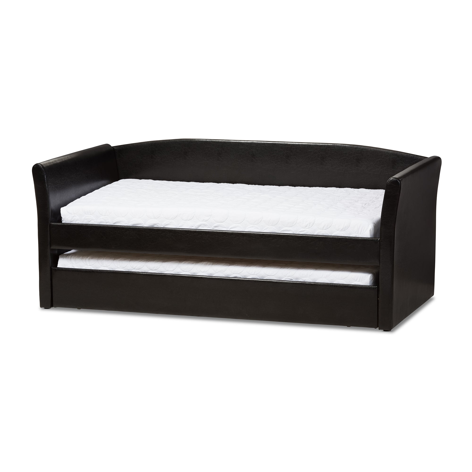 Camino Modern and Contemporary Faux Leather Upholstered Daybed