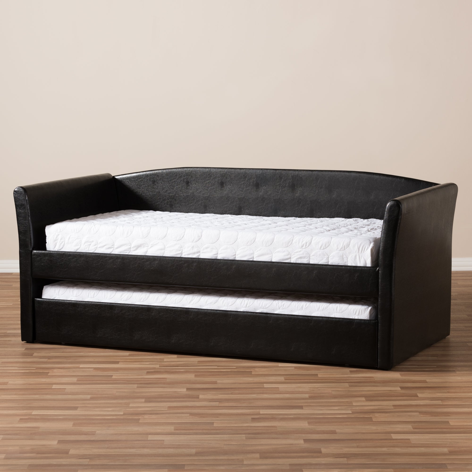 Camino Modern and Contemporary Faux Leather Upholstered Daybed