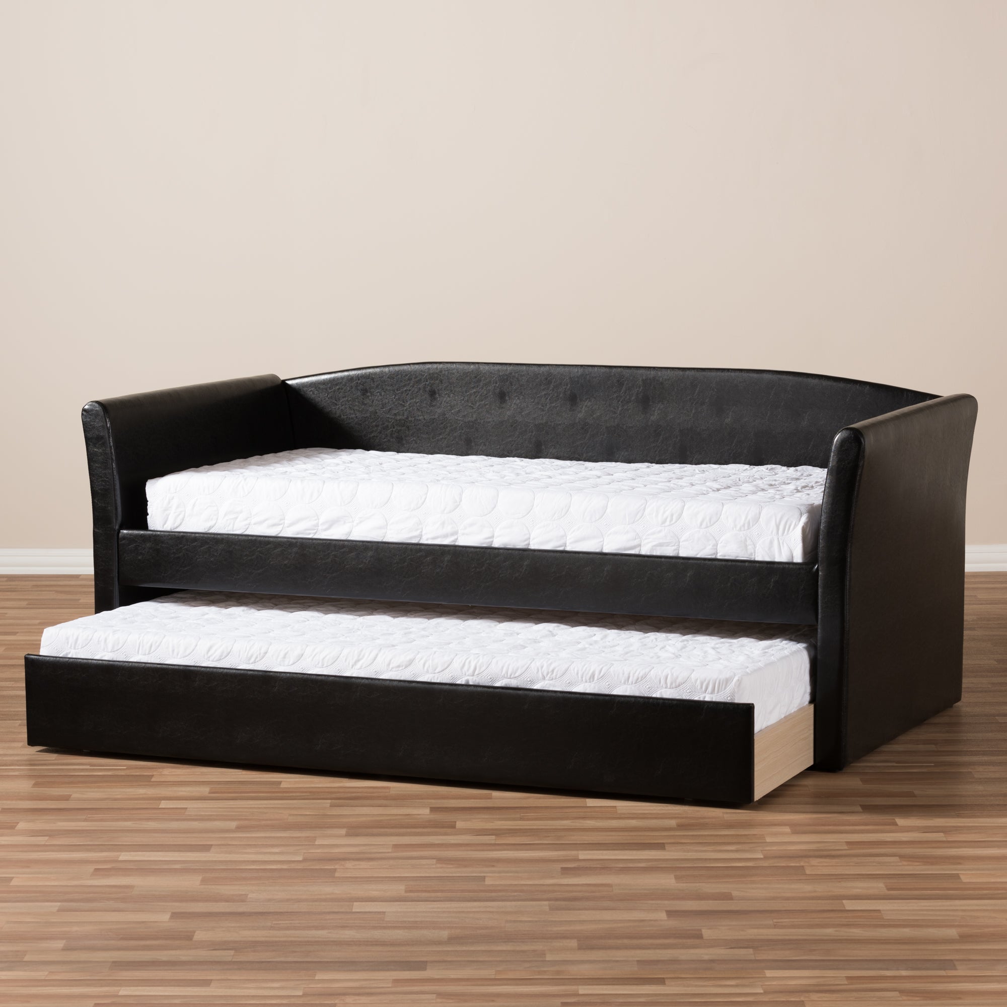 Camino Modern and Contemporary Faux Leather Upholstered Daybed