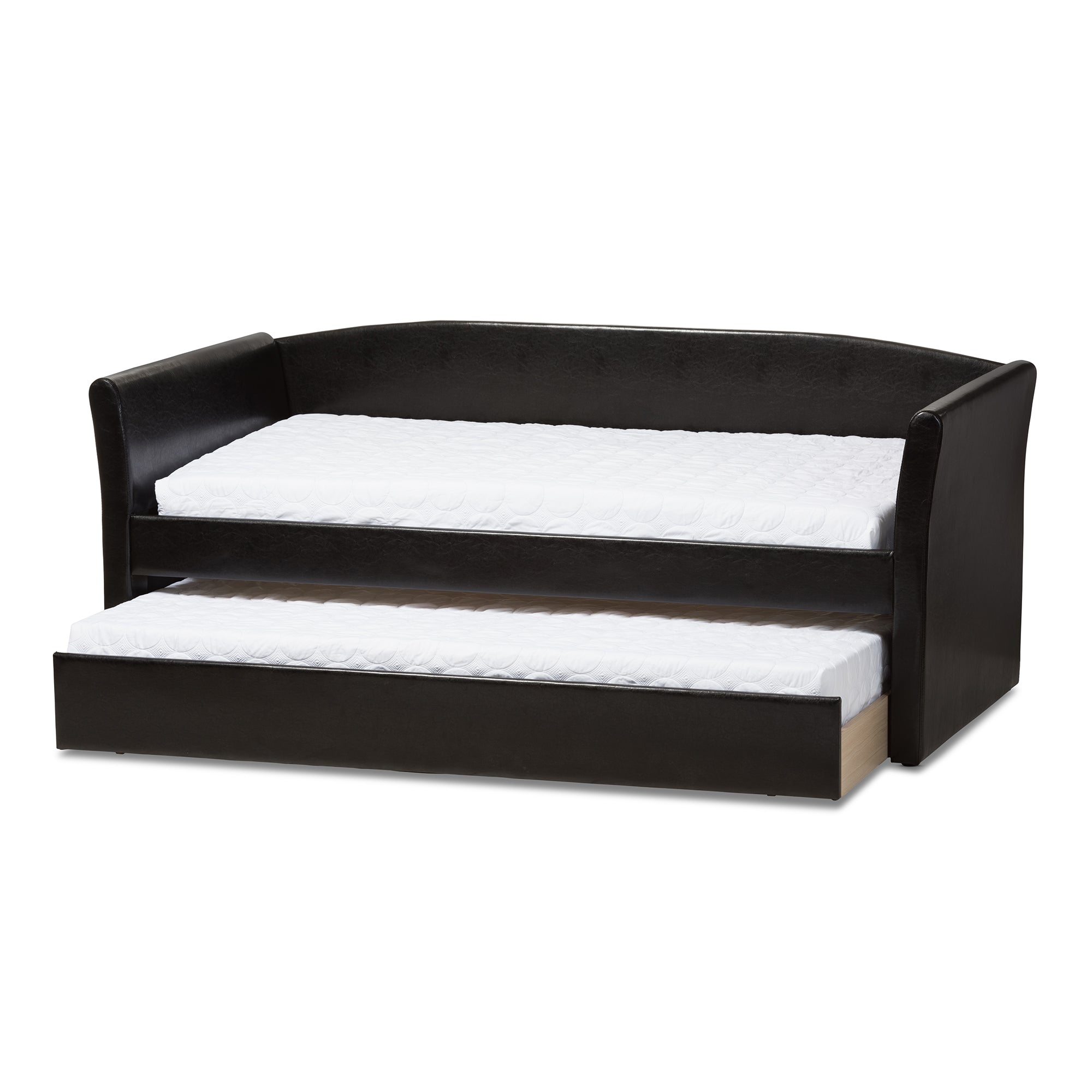 Camino Modern and Contemporary Faux Leather Upholstered Daybed