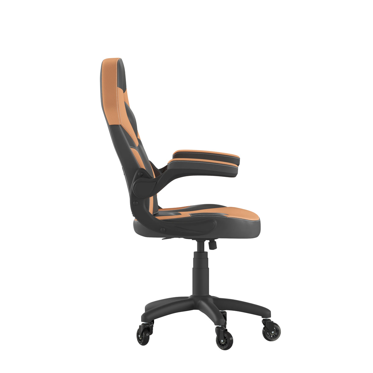 X10 Gaming Chair Racing Office Computer PC Adjustable Chair with Flip-up Arms and Transparent Roller Wheels