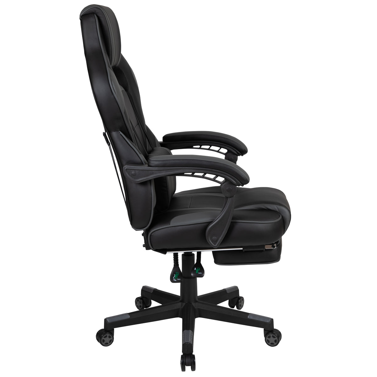 X40 Gaming Chair Racing Ergonomic Computer Chair with Fully Reclining Back/Arms, Slide-Out Footrest, Massaging Lumbar