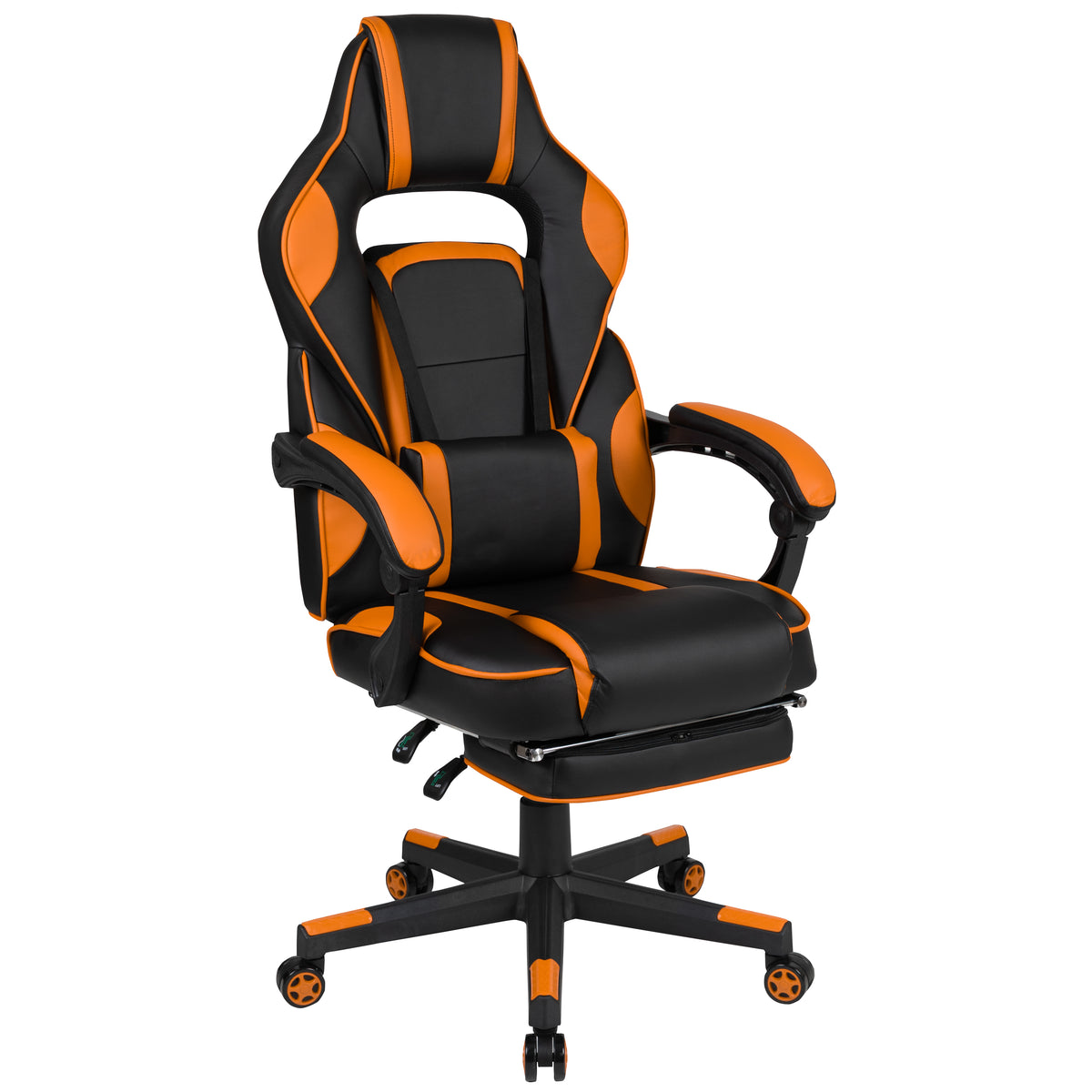 X40 Gaming Chair Racing Ergonomic Computer Chair with Fully Reclining Back/Arms, Slide-Out Footrest, Massaging Lumbar