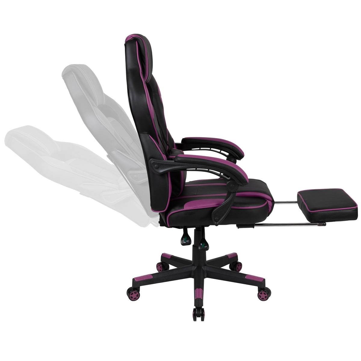 X40 Gaming Chair Racing Ergonomic Computer Chair with Fully Reclining Back/Arms, Slide-Out Footrest, Massaging Lumbar