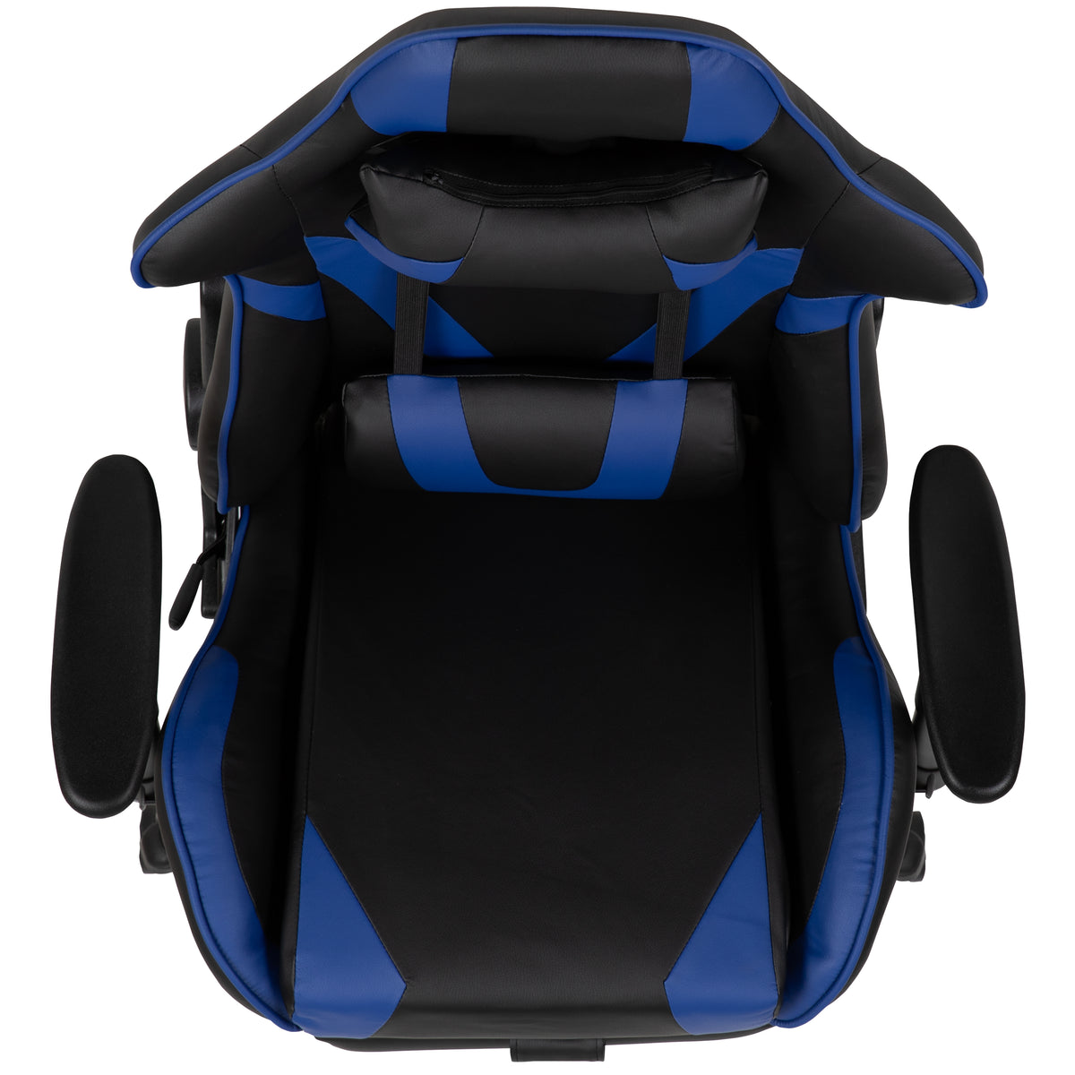 X30 Gaming Chair Racing Office Ergonomic Computer Chair with Fully Reclining Back and Slide-Out Footrest in LeatherSoft