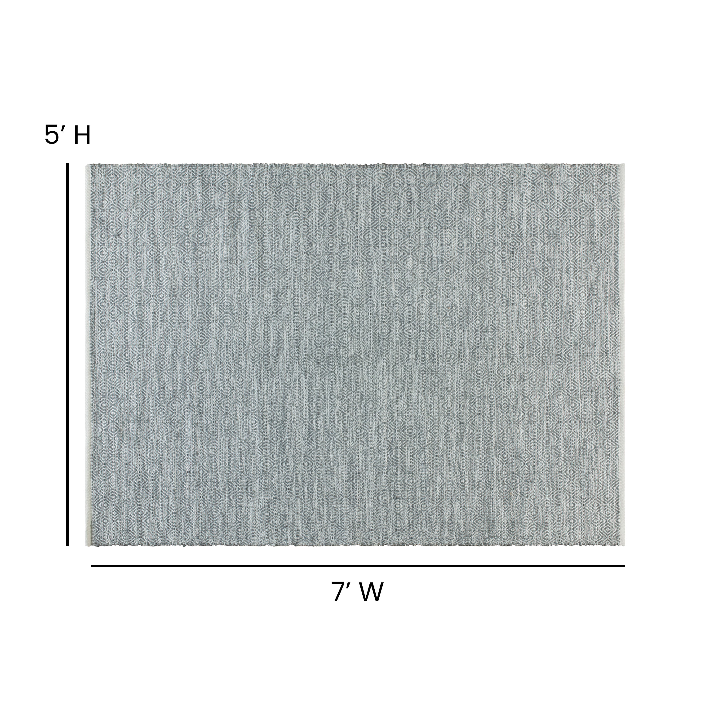 Handwoven Indoor/Outdoor Diamond Pattern Area Rug-Area Rug-Flash Furniture-Wall2Wall Furnishings