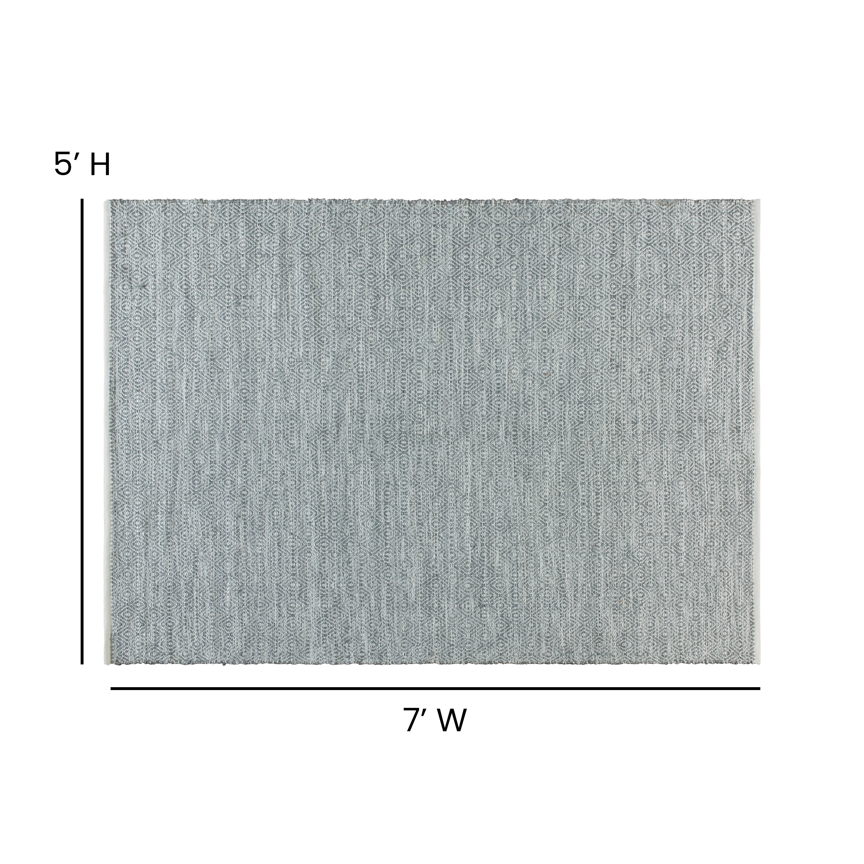 Handwoven Indoor/Outdoor Diamond Pattern Area Rug