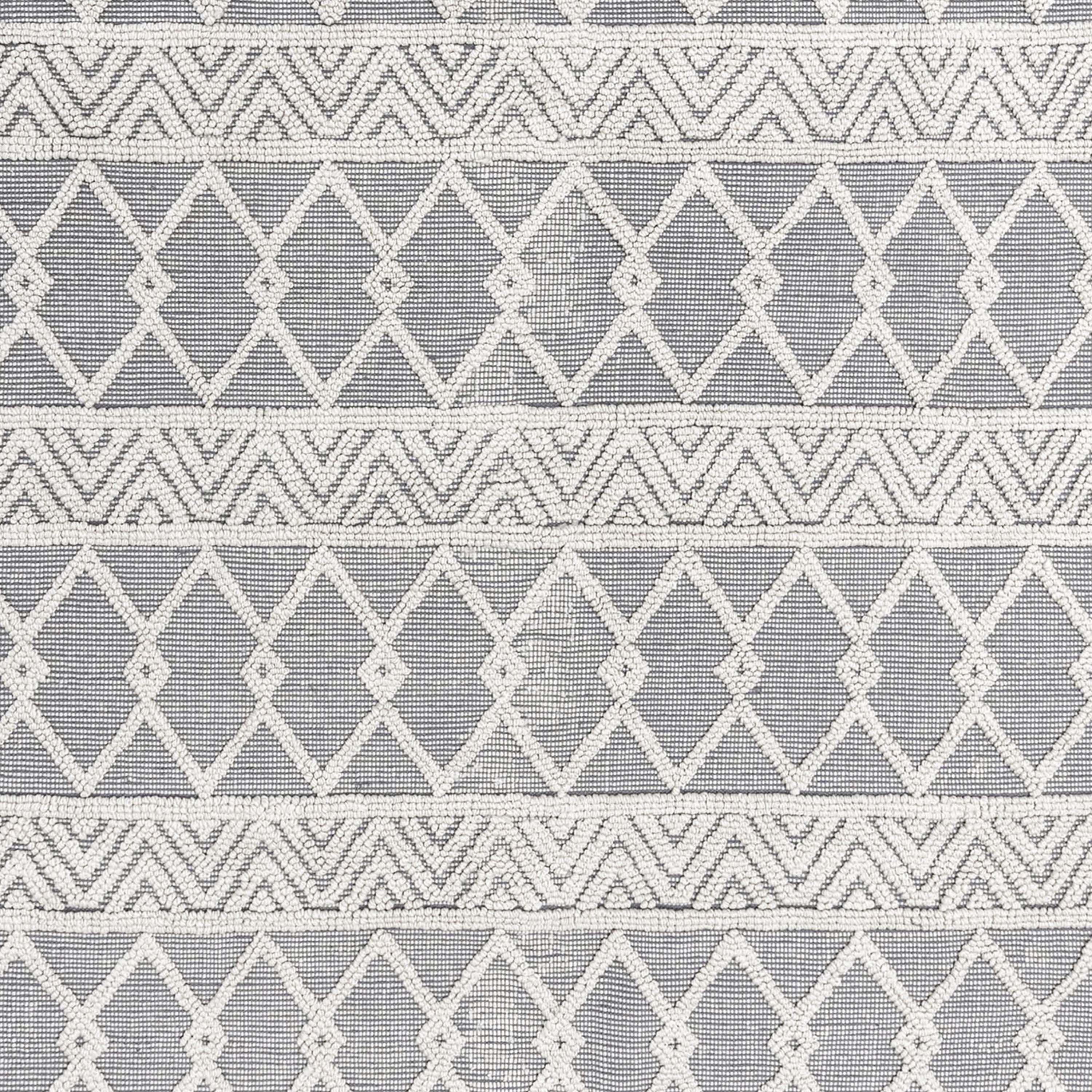 Indoor Geometric Area Rug - Hand Woven Area Rug with Diamond Pattern, Polyester/Cotton Blend-Area Rug-Flash Furniture-Wall2Wall Furnishings
