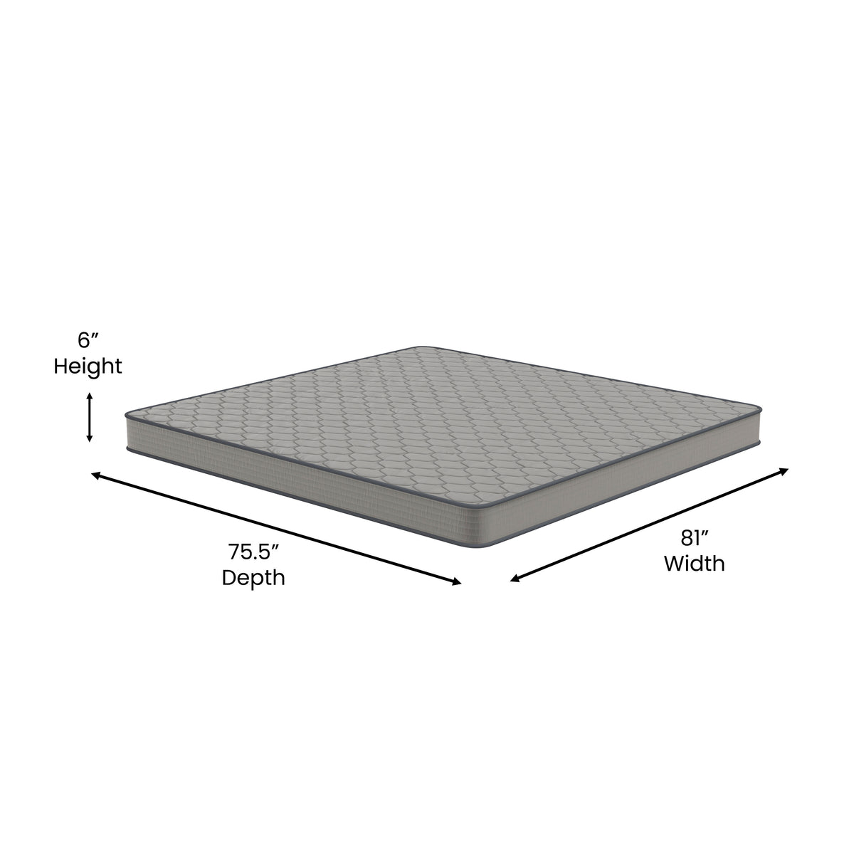 Capri Comfortable Sleep CertiPUR-US Certified Spring Mattress, Mattress in a Box