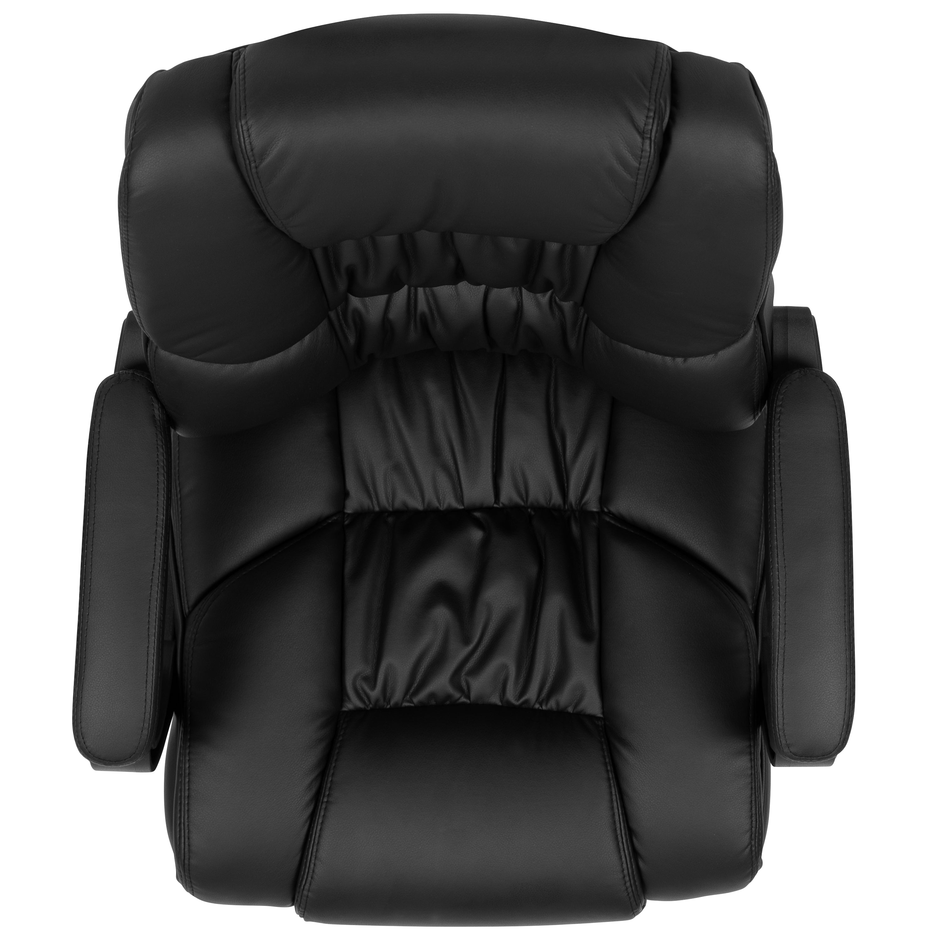Flash Fundamentals Big & Tall 400 lb. Rated LeatherSoft Swivel Office Chair with Padded Arms