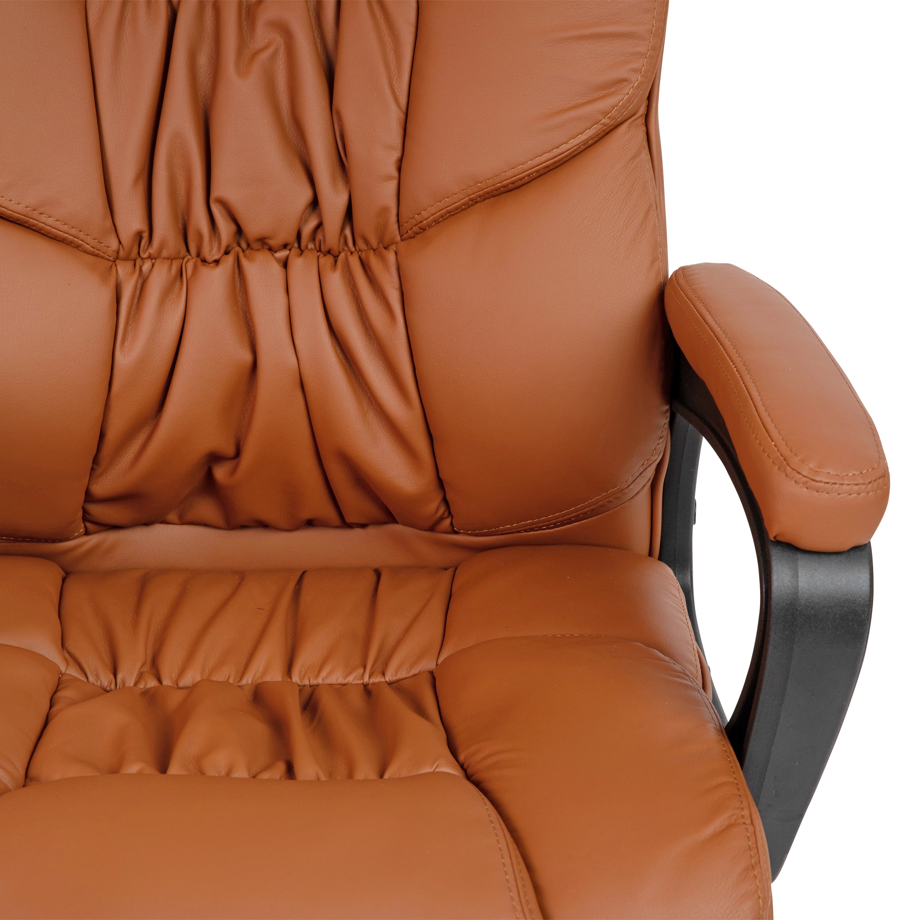 Flash Fundamentals Big & Tall 400 lb. Rated LeatherSoft Swivel Office Chair with Padded Arms