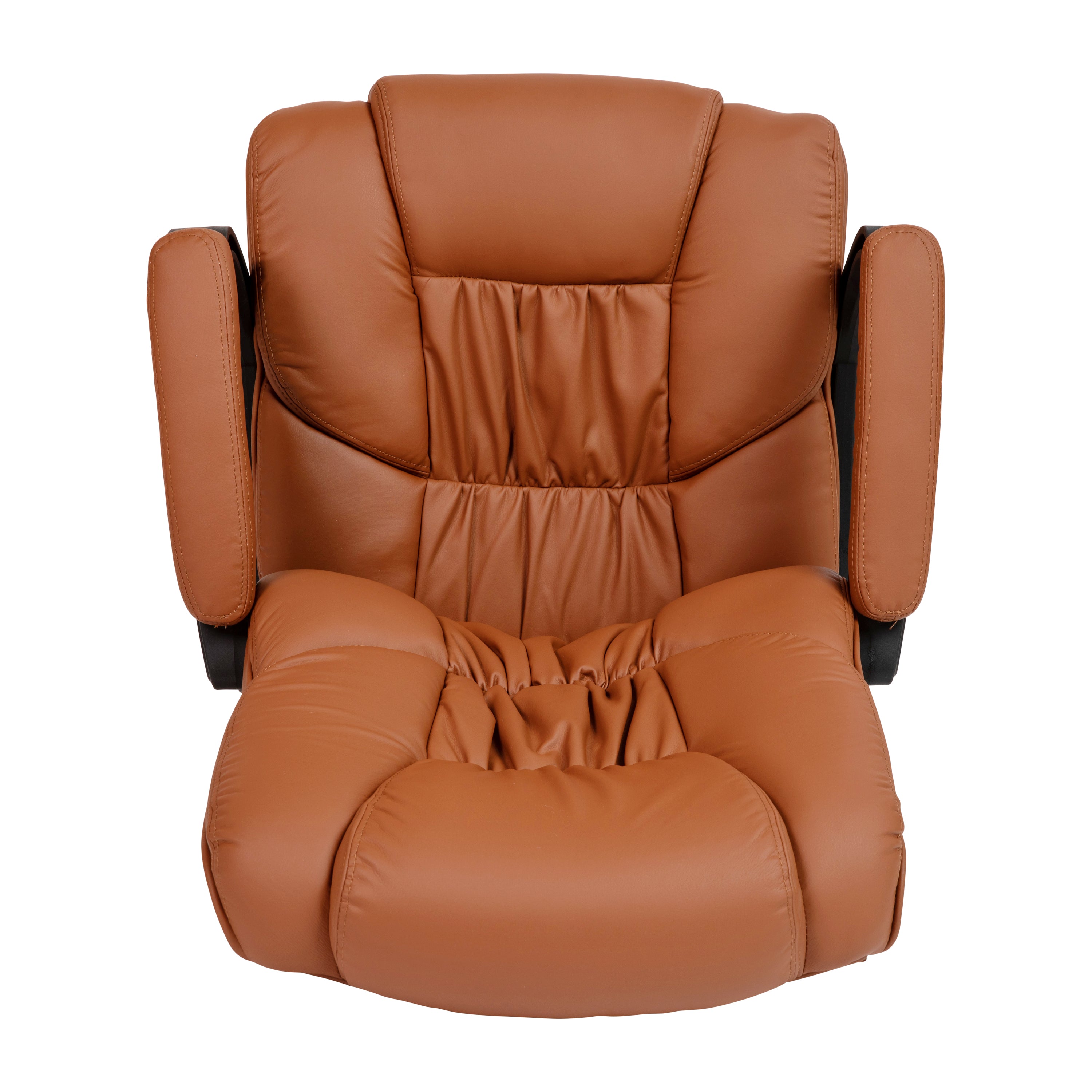 Flash Fundamentals Big & Tall 400 lb. Rated LeatherSoft Swivel Office Chair with Padded Arms