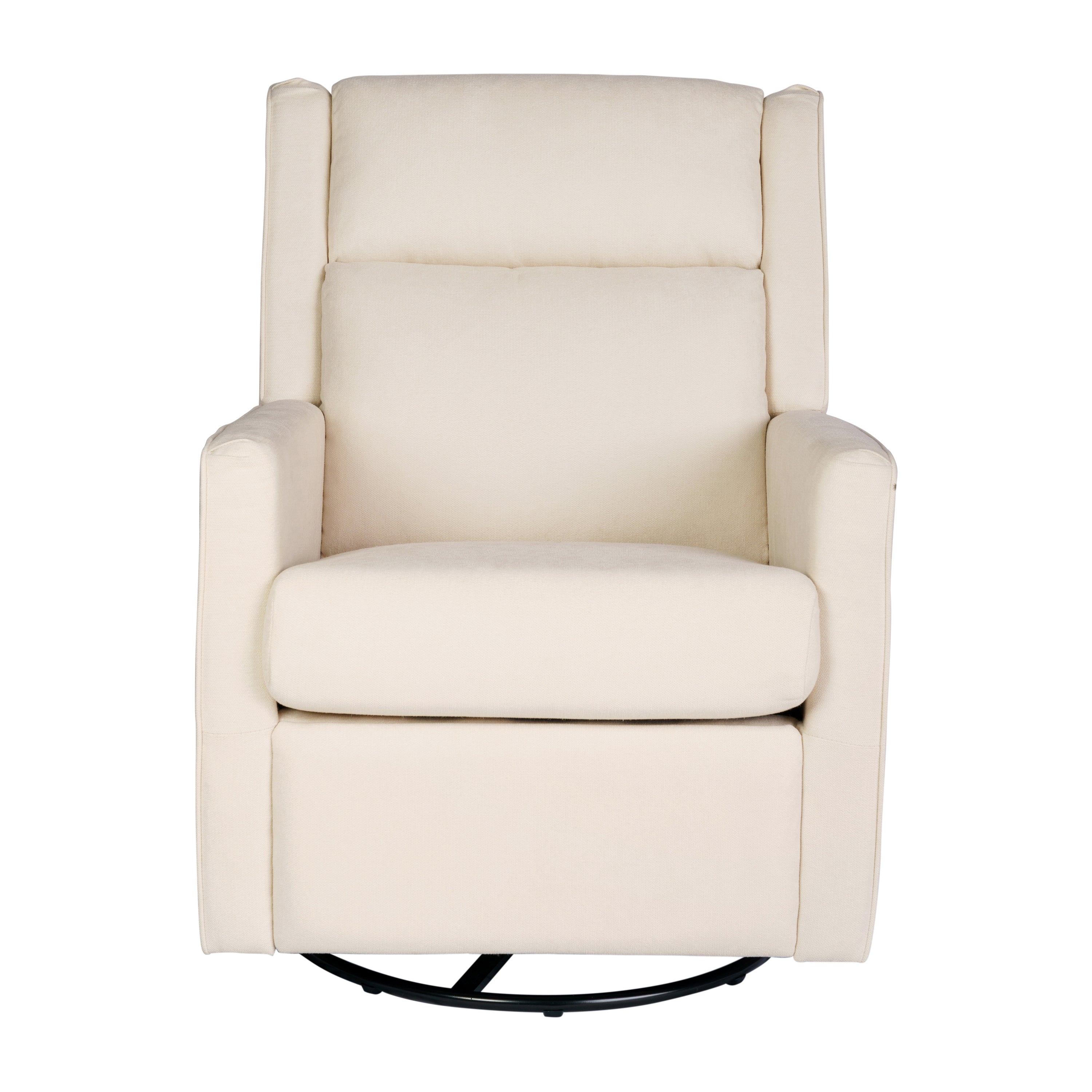 Cash Swivel Glider Rocker Recliner Chair, Manual 360 Degree Swivel Recliner Perfect for Living Room, Bedroom, or Nursery
